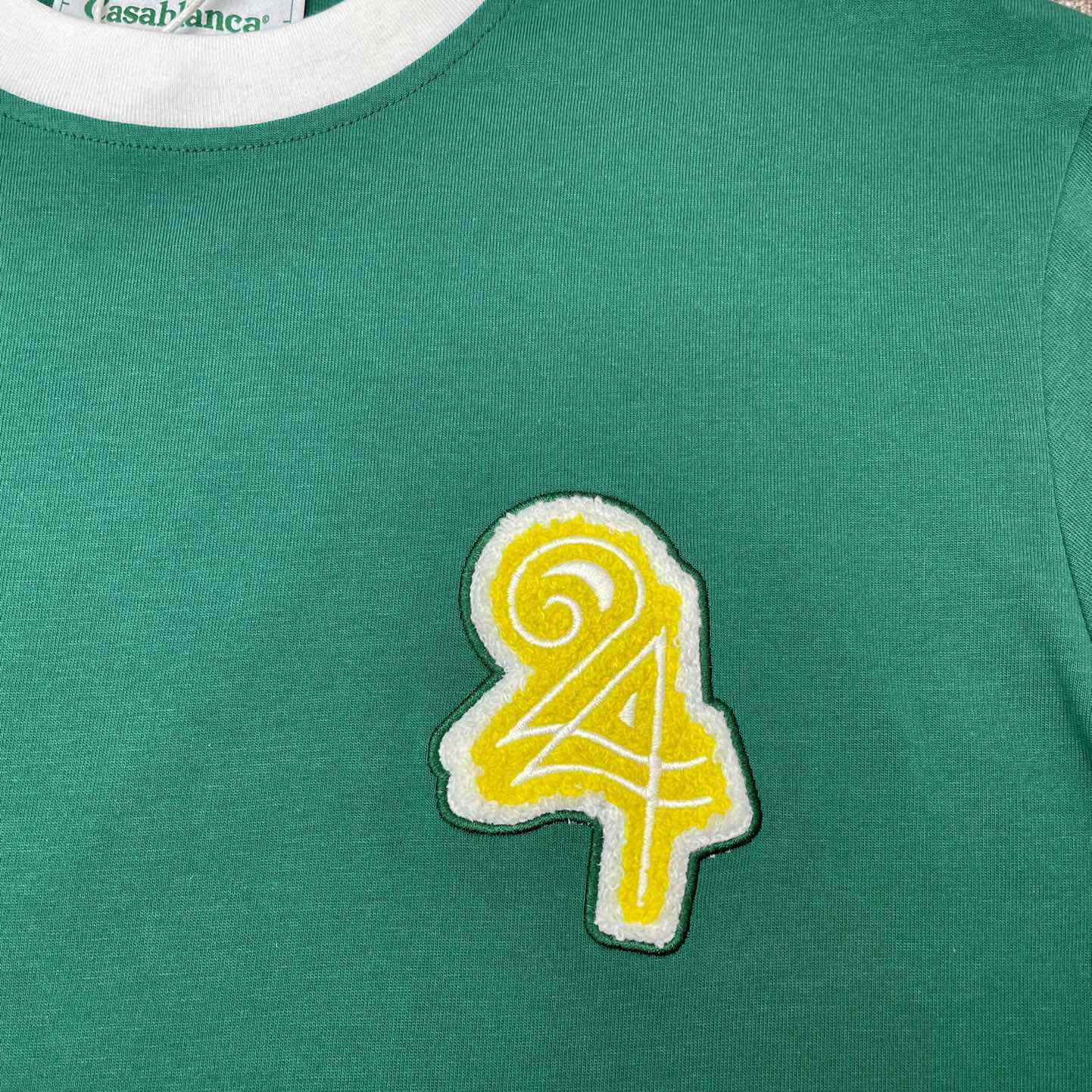 Casablanca Numeral Ringer T-Shirt C909 - FashionPlug