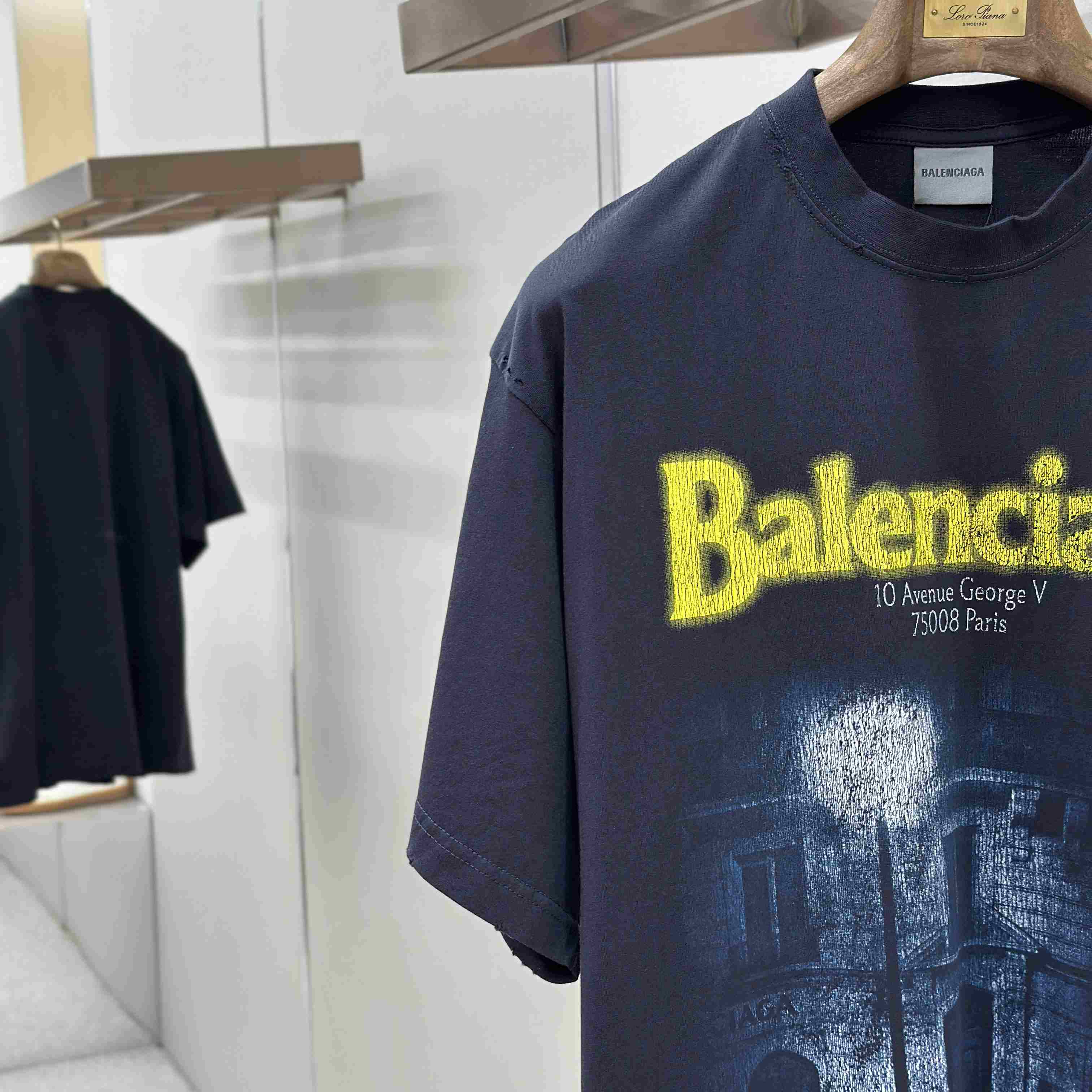 Balenciaga Printed Cotton-Jersey T-Shirt - FashionPlug