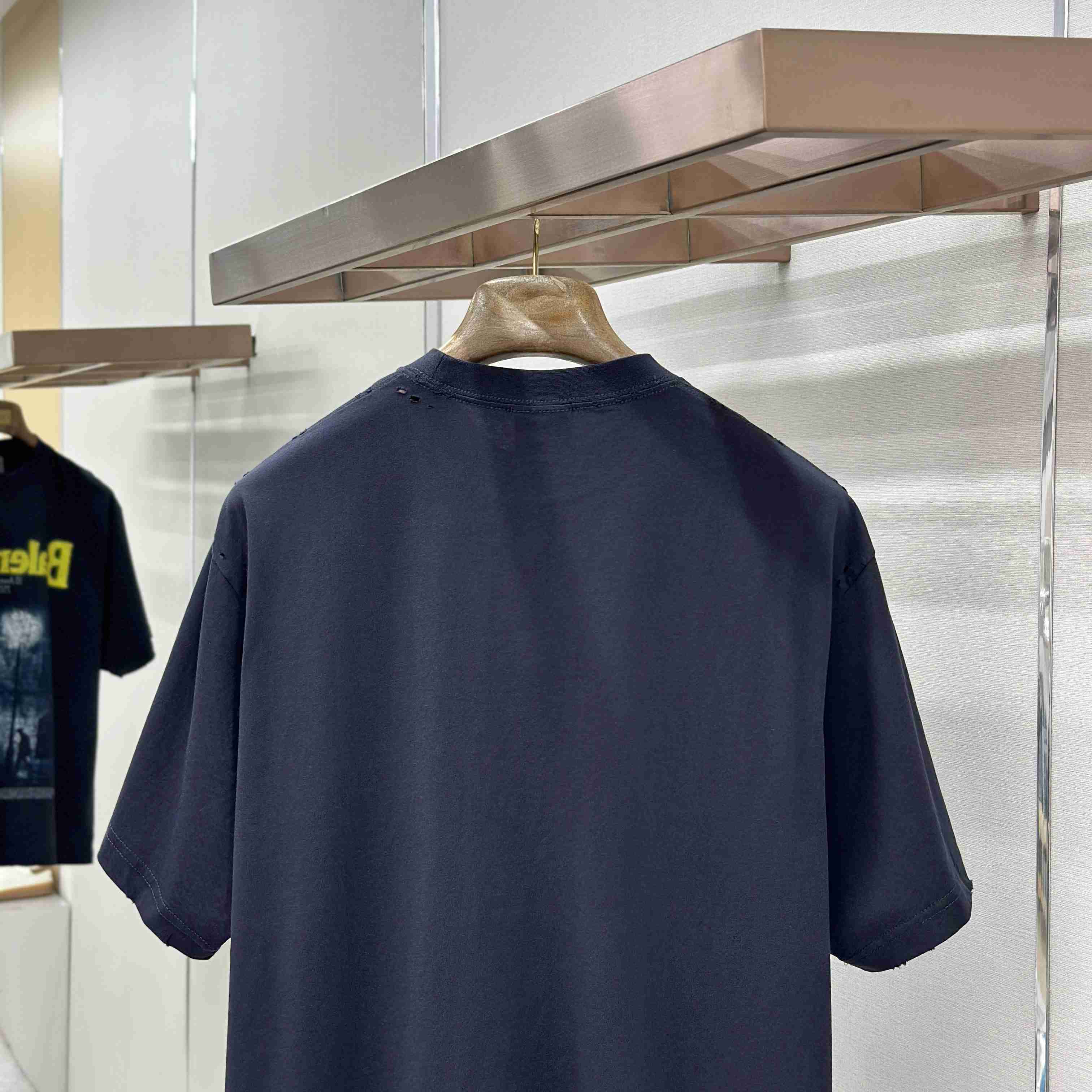 Balenciaga Printed Cotton-Jersey T-Shirt - FashionPlug
