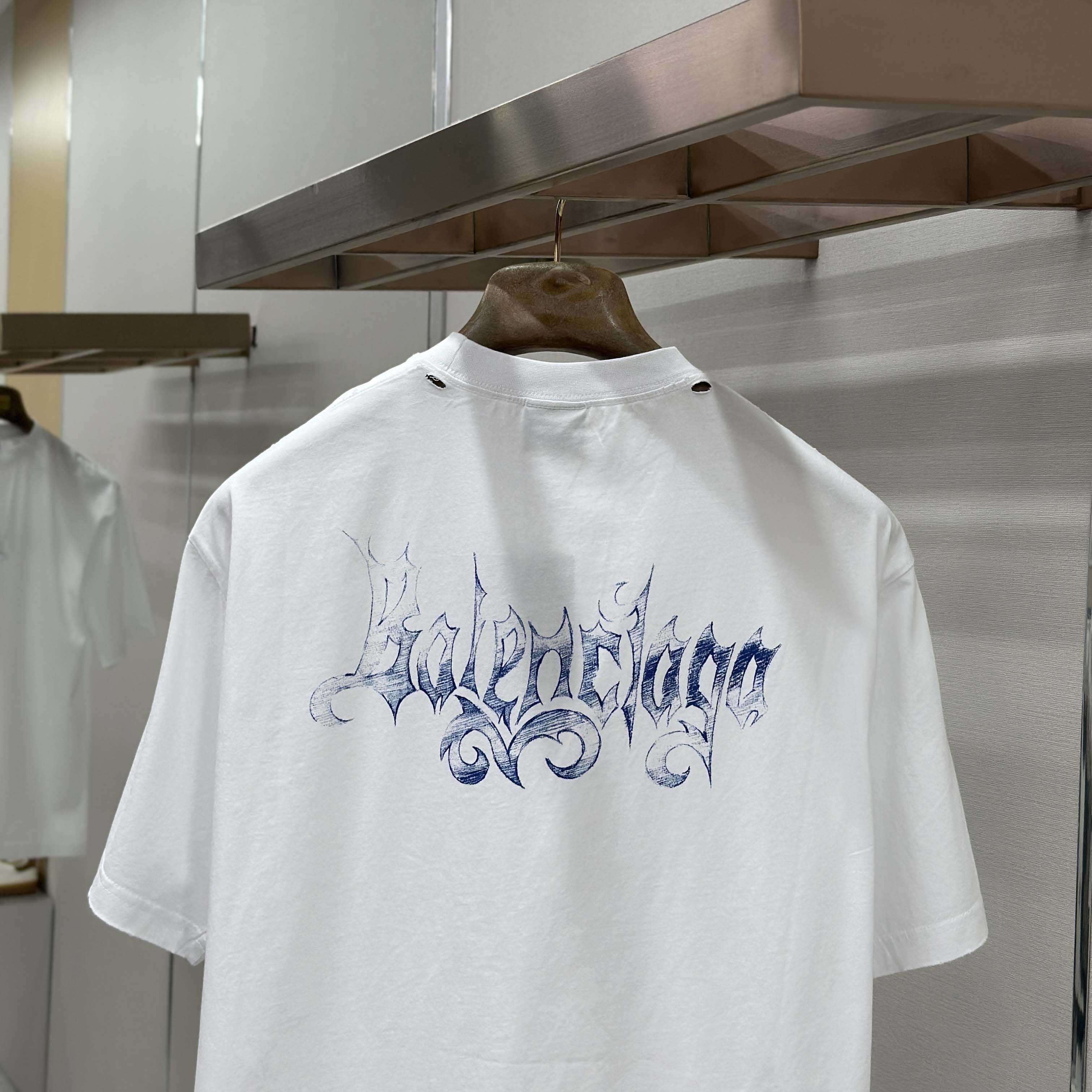 Balenciaga Sketchy Medium Fit T-Shirt - FashionPlug