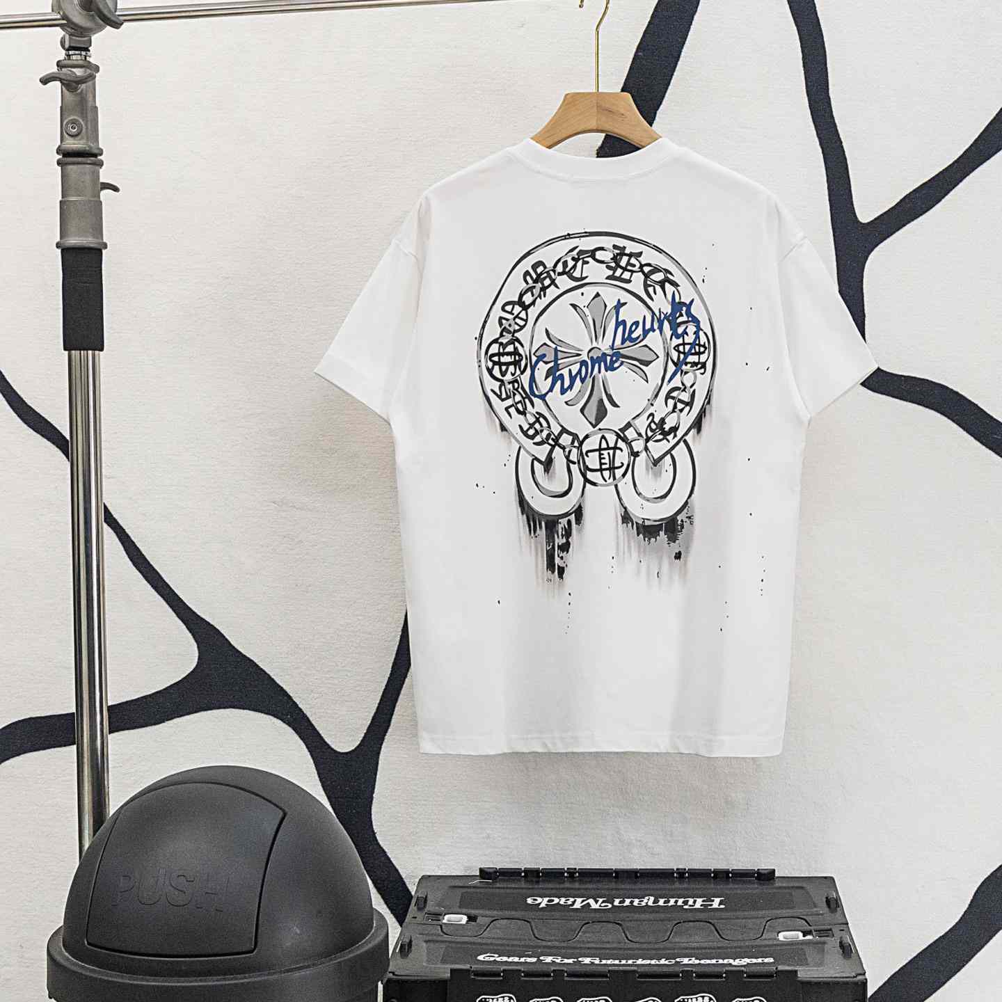 Chrome Hearts Cross-printed horseshoe T-shirt  'Black' - FashionPlug