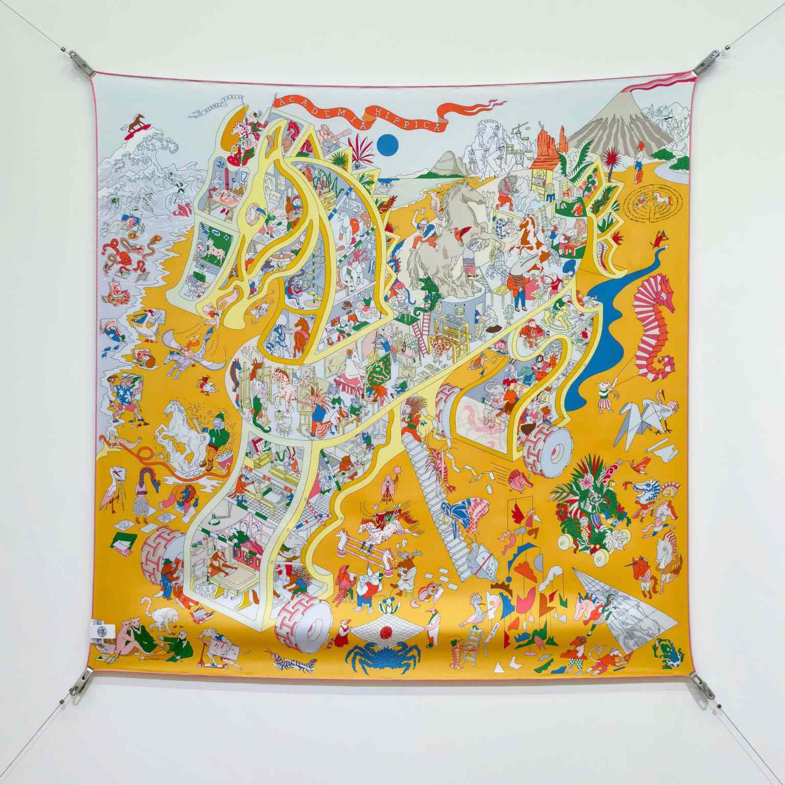 Hermes Academia Hippica Scarf 90 - FashionPlug