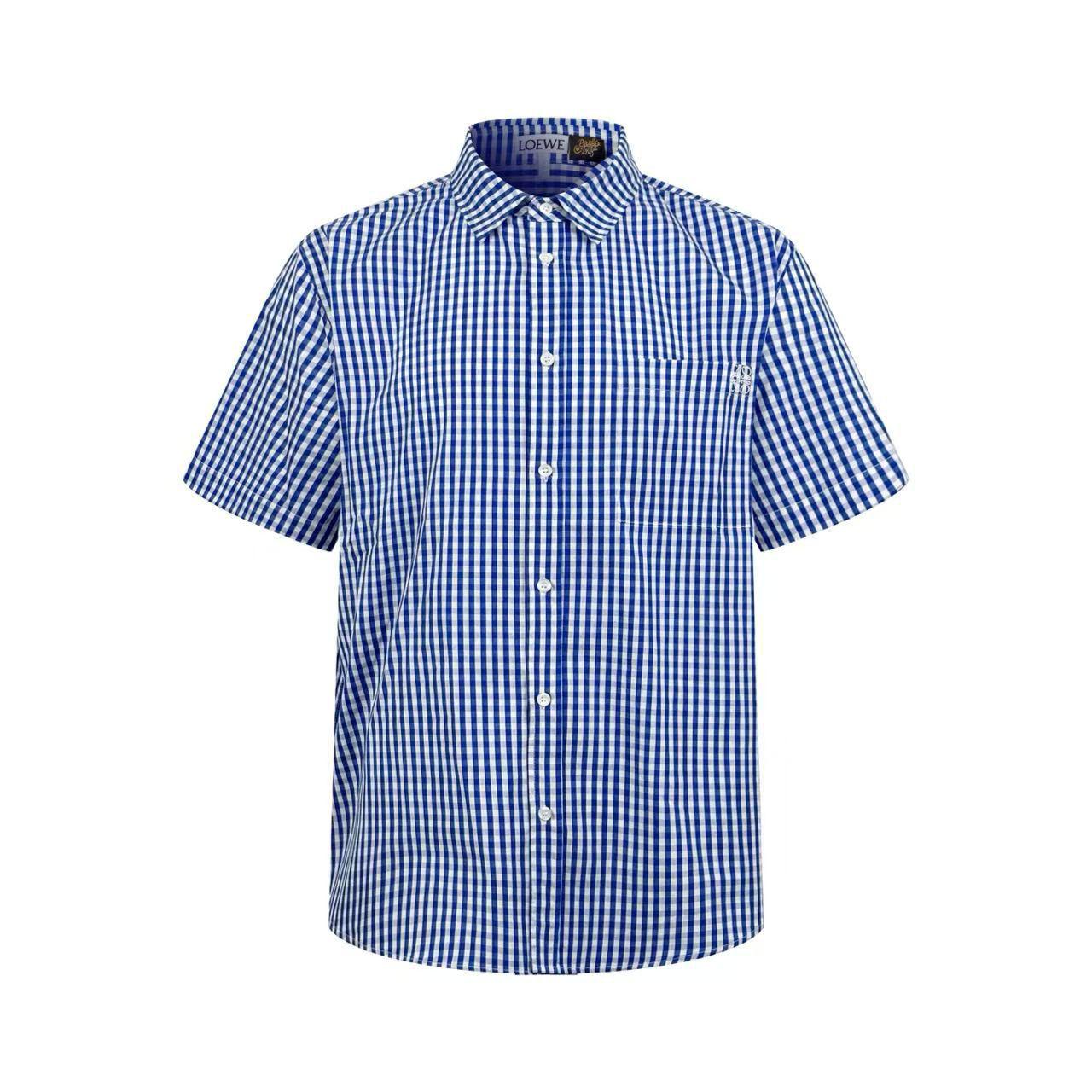 Loewe Short Sleeve Shirt In Cotton - FashionPlug