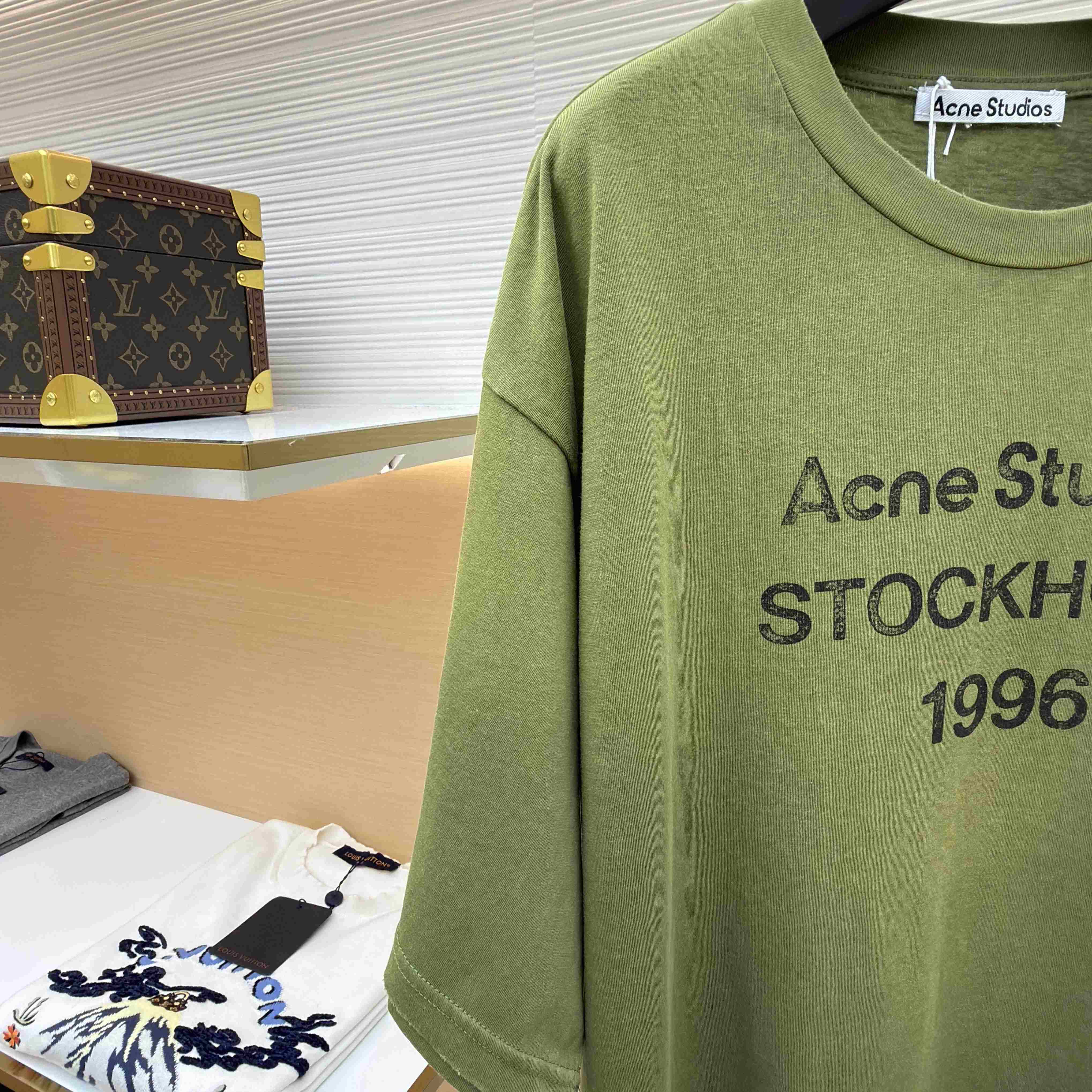 Acne Studios  Sprayed Logo T-shirt - FashionPlug