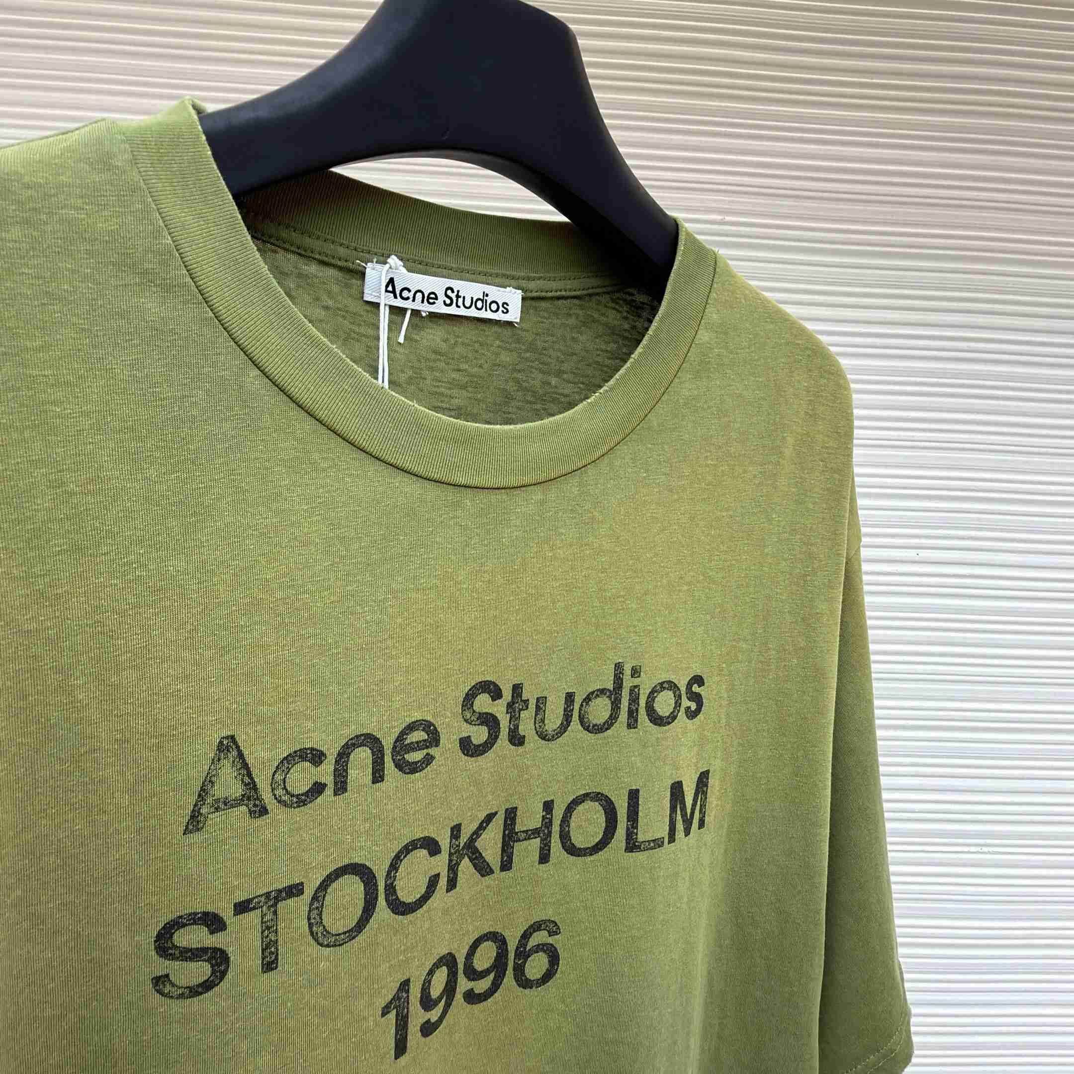 Acne Studios  Sprayed Logo T-shirt - FashionPlug