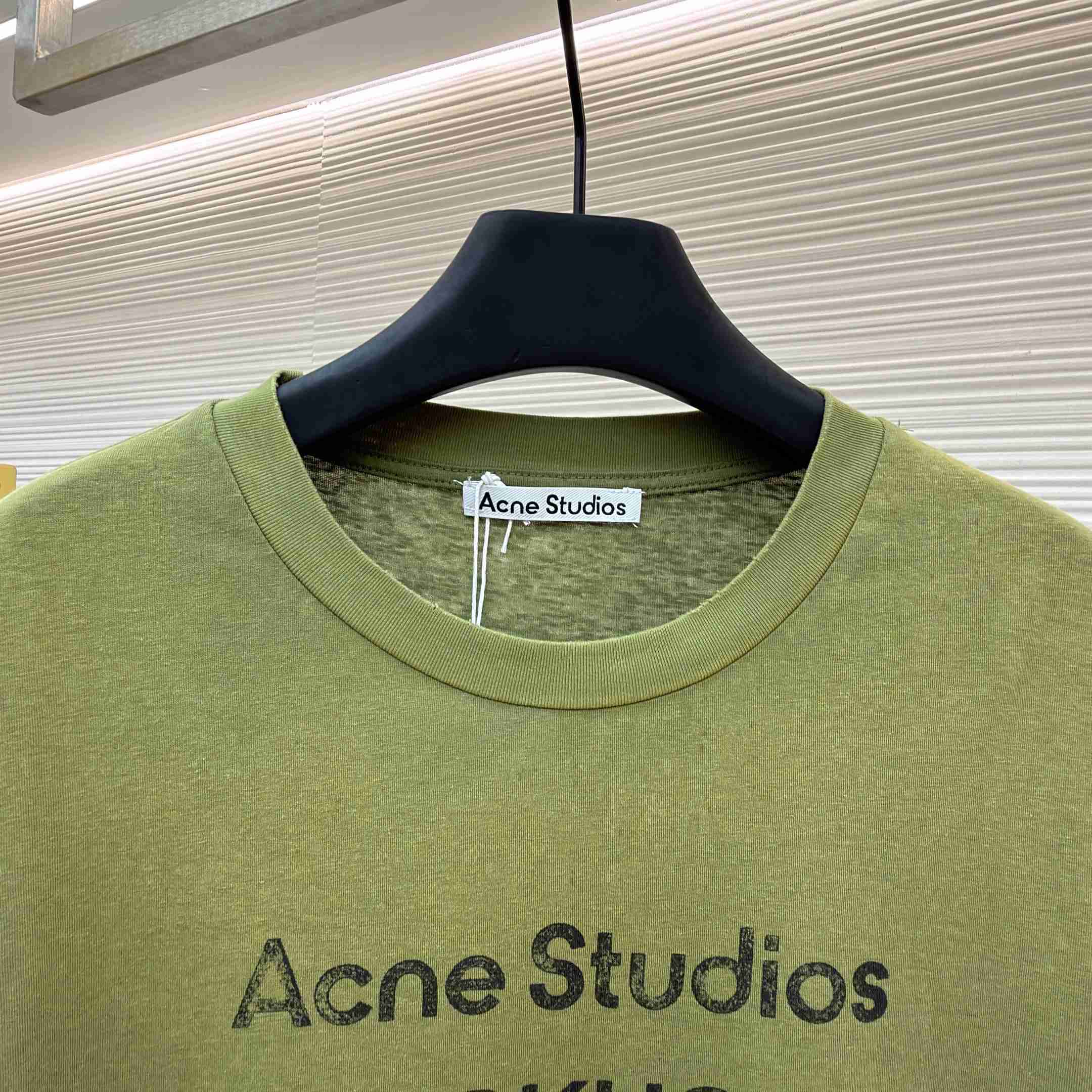 Acne Studios  Sprayed Logo T-shirt - FashionPlug