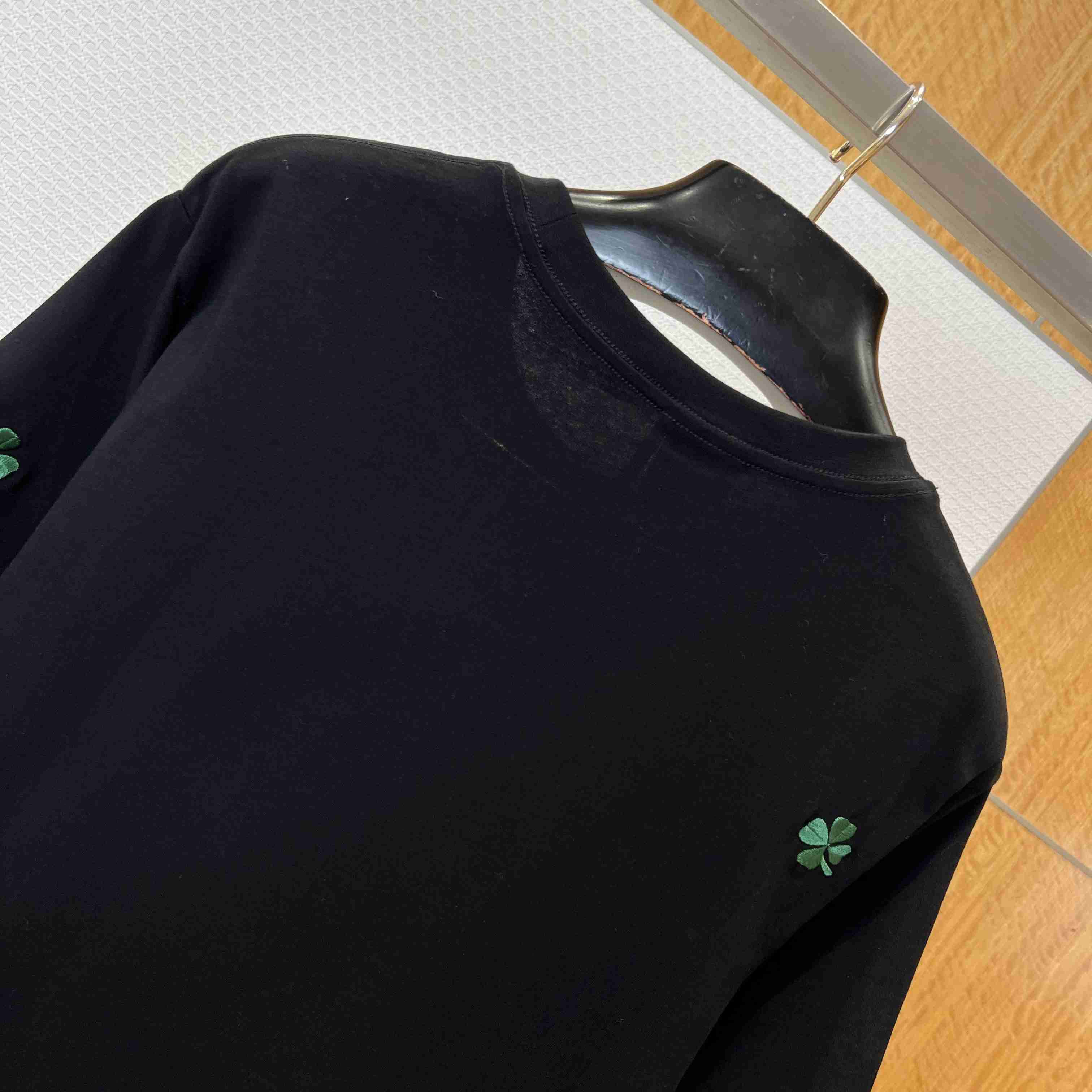 Dior T-Shirt with Dior Clover Embroidery - FashionPlug