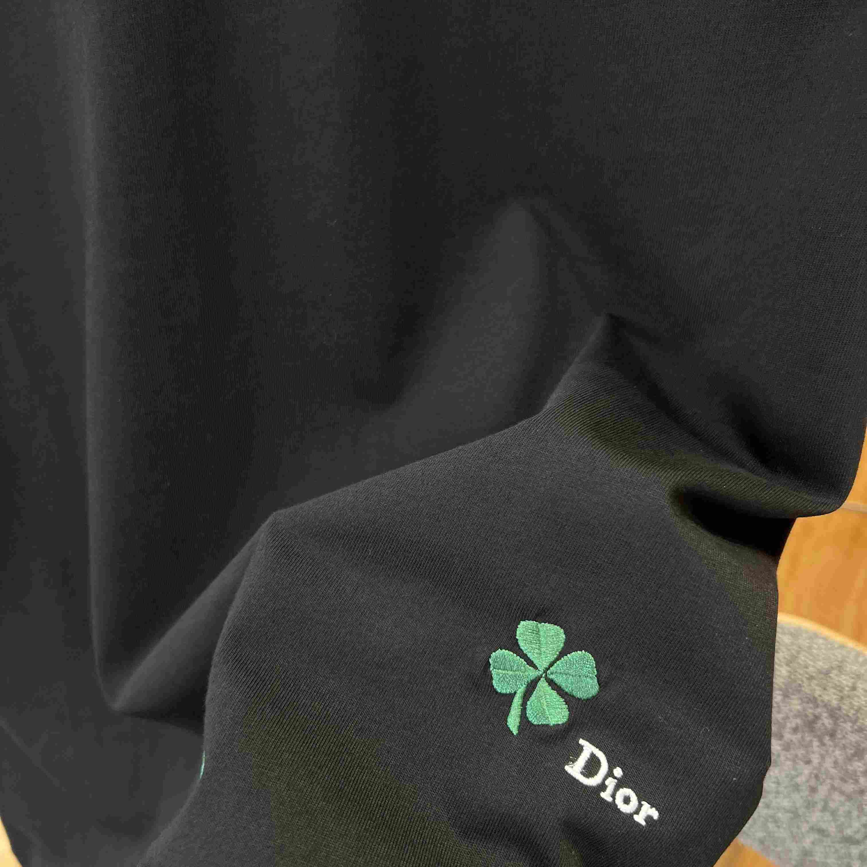 Dior T-Shirt with Dior Clover Embroidery - FashionPlug