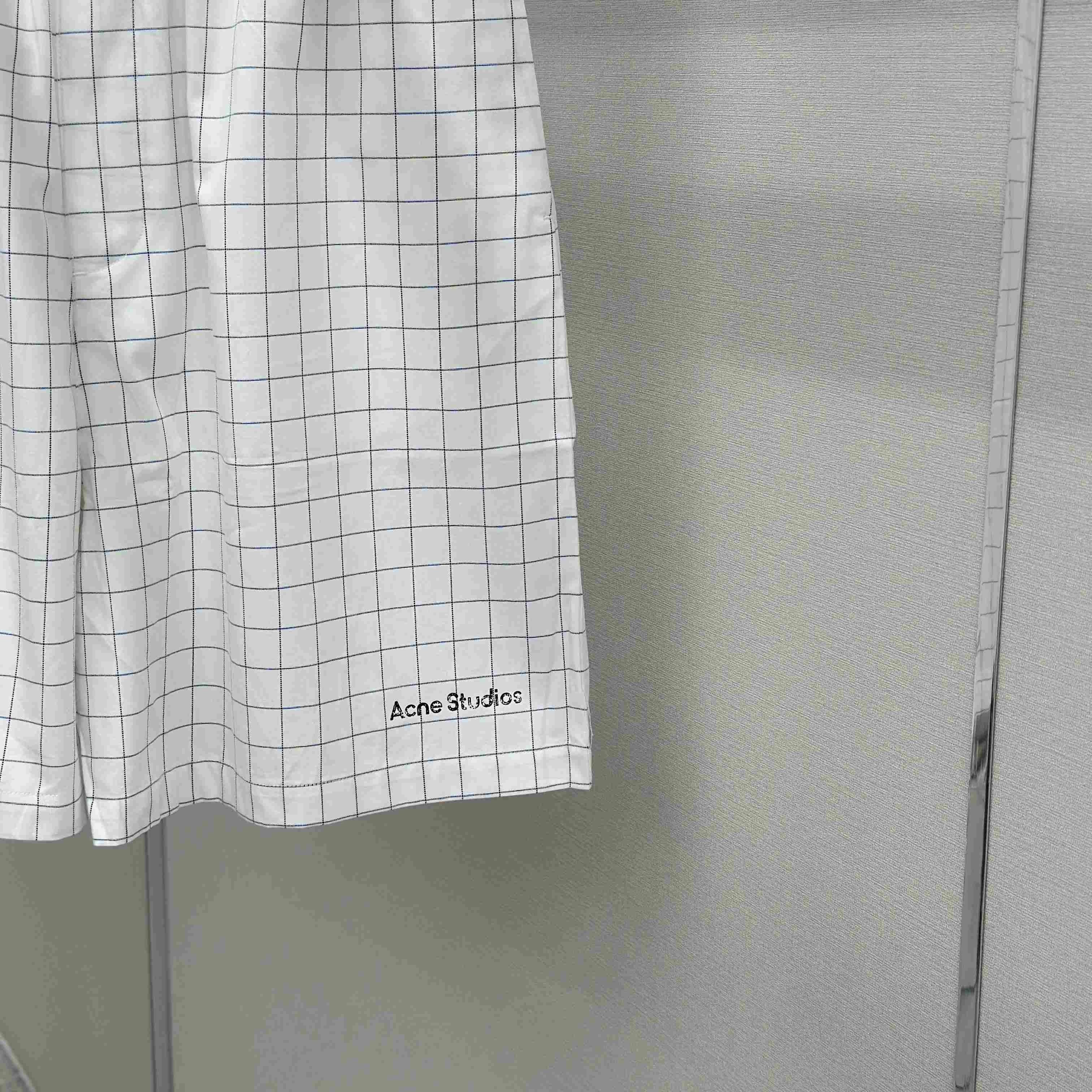 Acne Studios Casual Check Shorts - FashionPlug