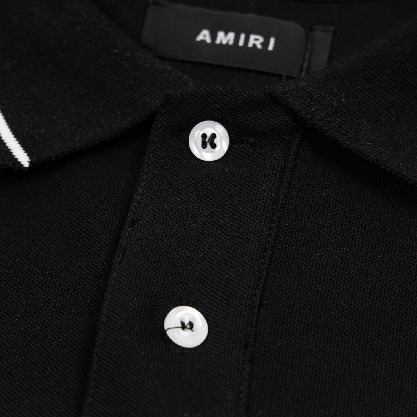 Amiri  Logo Embroidered Polo T-shirt - FashionPlug