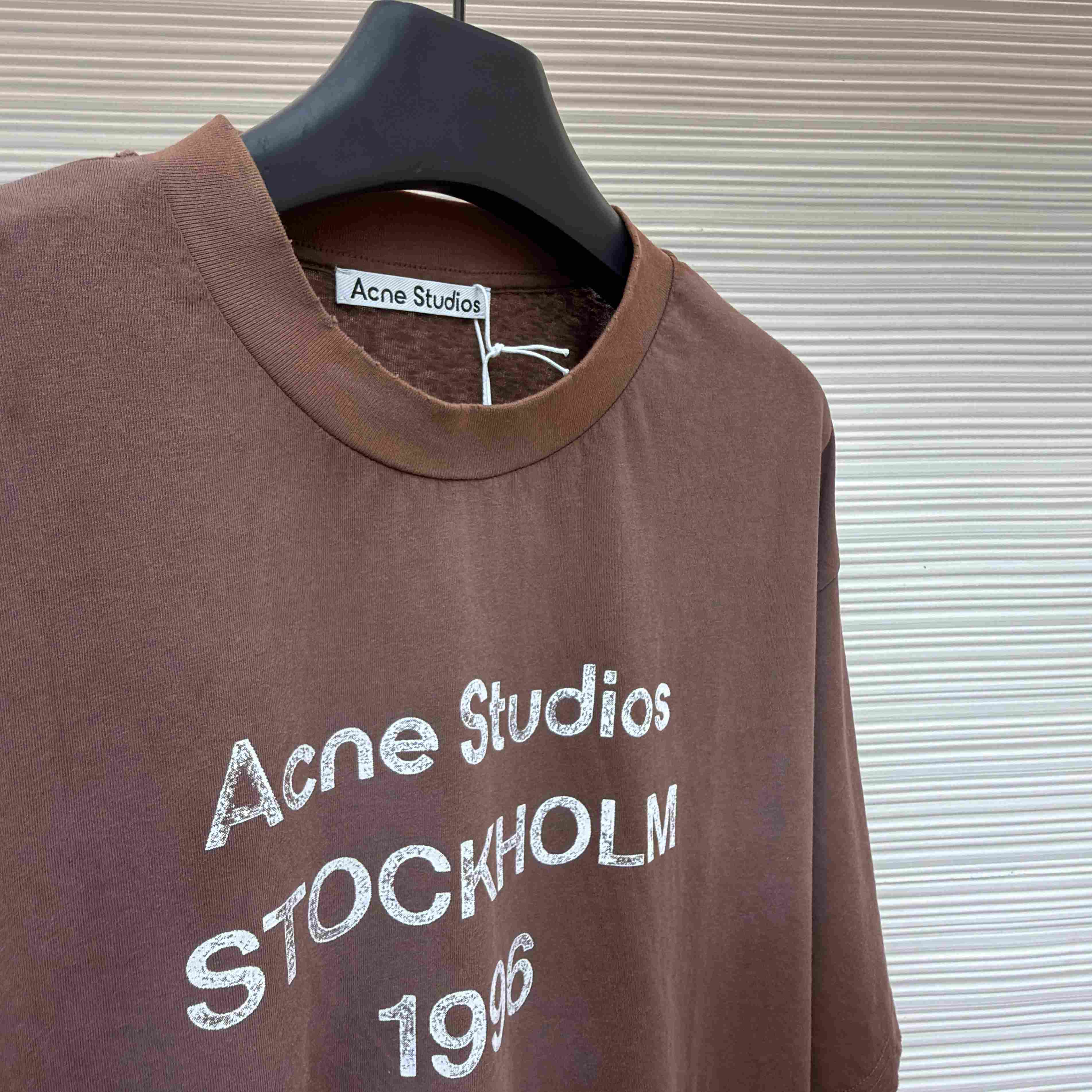 Acne Studios  Sprayed Logo T-shirt - FashionPlug