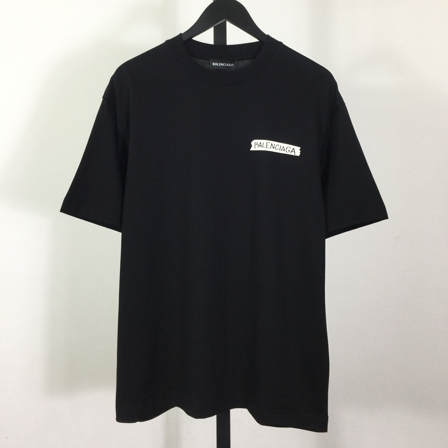 Balenciaga Logo Printed Crewneck T-Shirt - FashionPlug