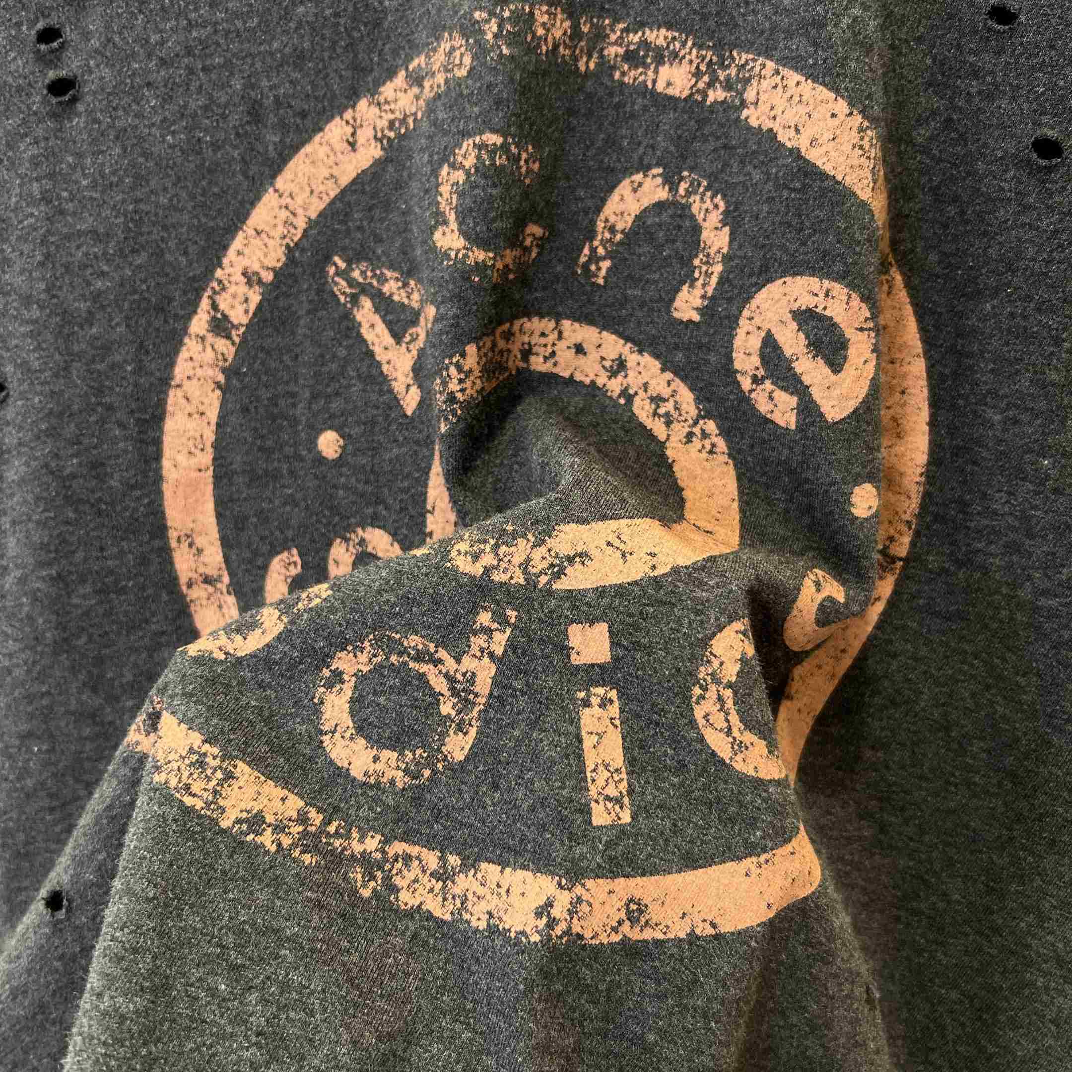 Acne Studios Distressed Logo T-shirt - FashionPlug