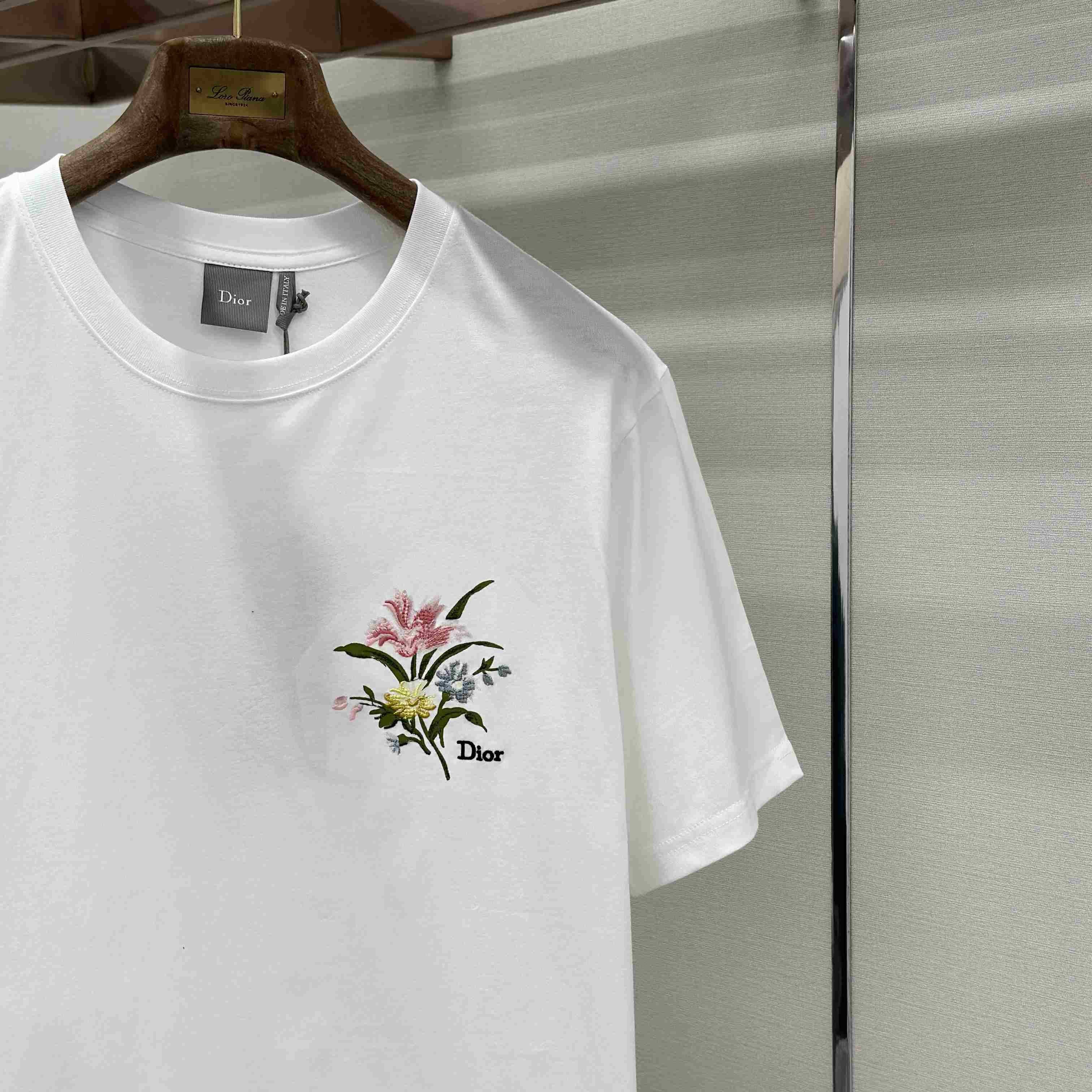 Dior T-Shirt With Dior Secret Garden Motif, Relaxed Fit - FashionPlug