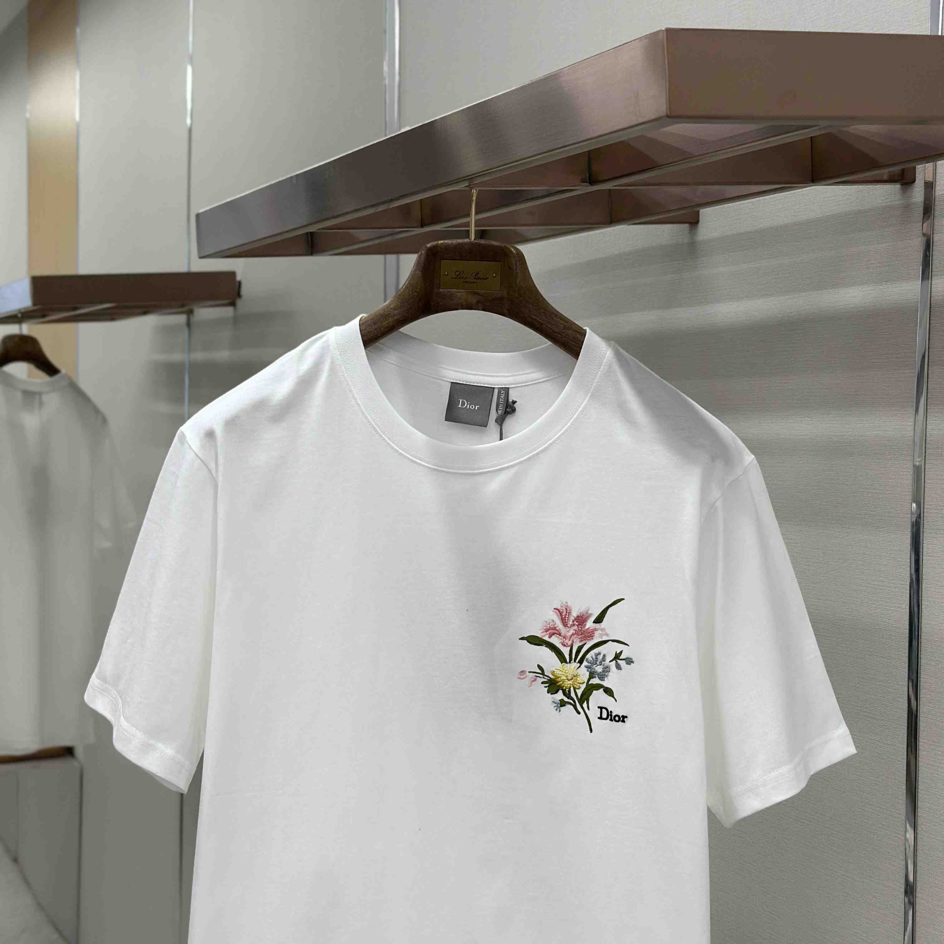 Dior T-Shirt With Dior Secret Garden Motif, Relaxed Fit - FashionPlug