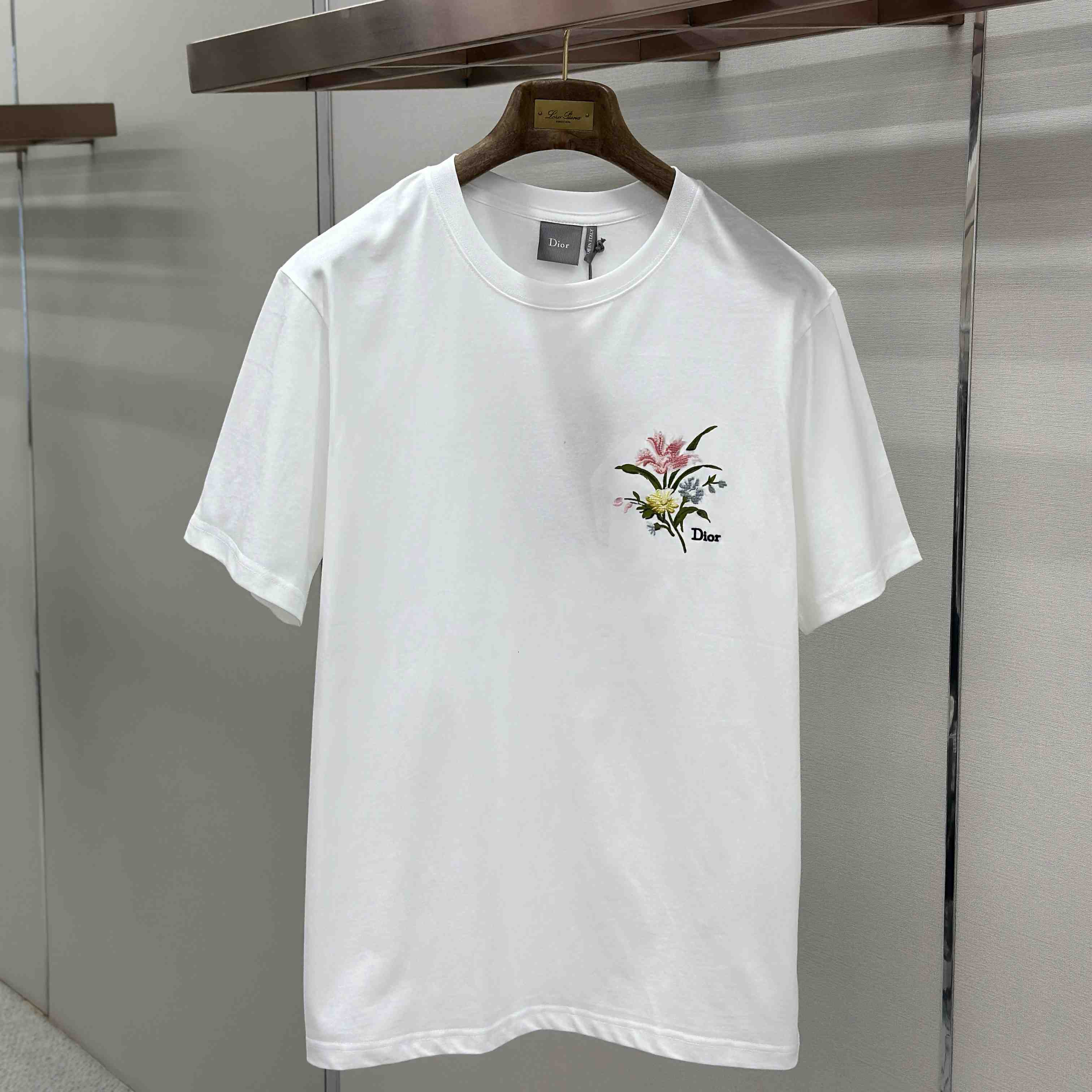 Dior T-Shirt With Dior Secret Garden Motif, Relaxed Fit - FashionPlug