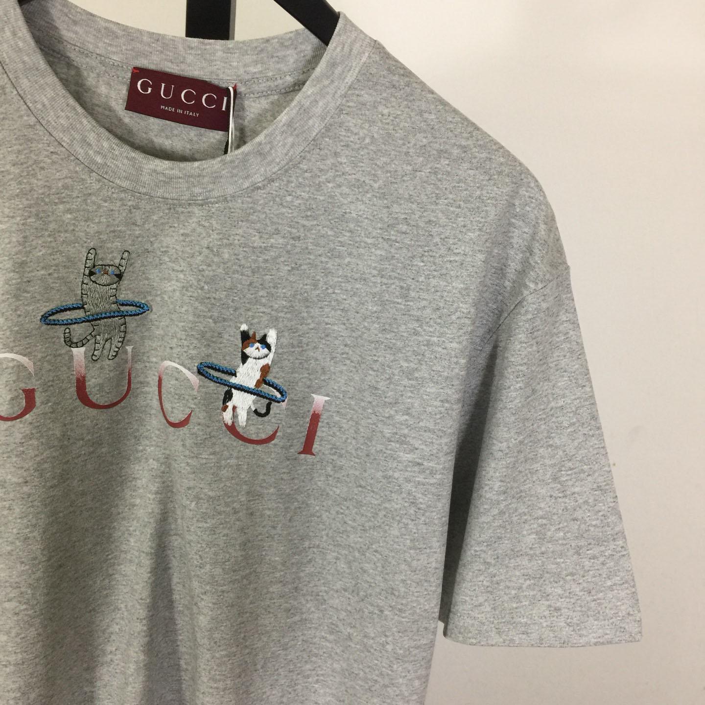 Gucci Cotton Jersey T-shirt  - FashionPlug