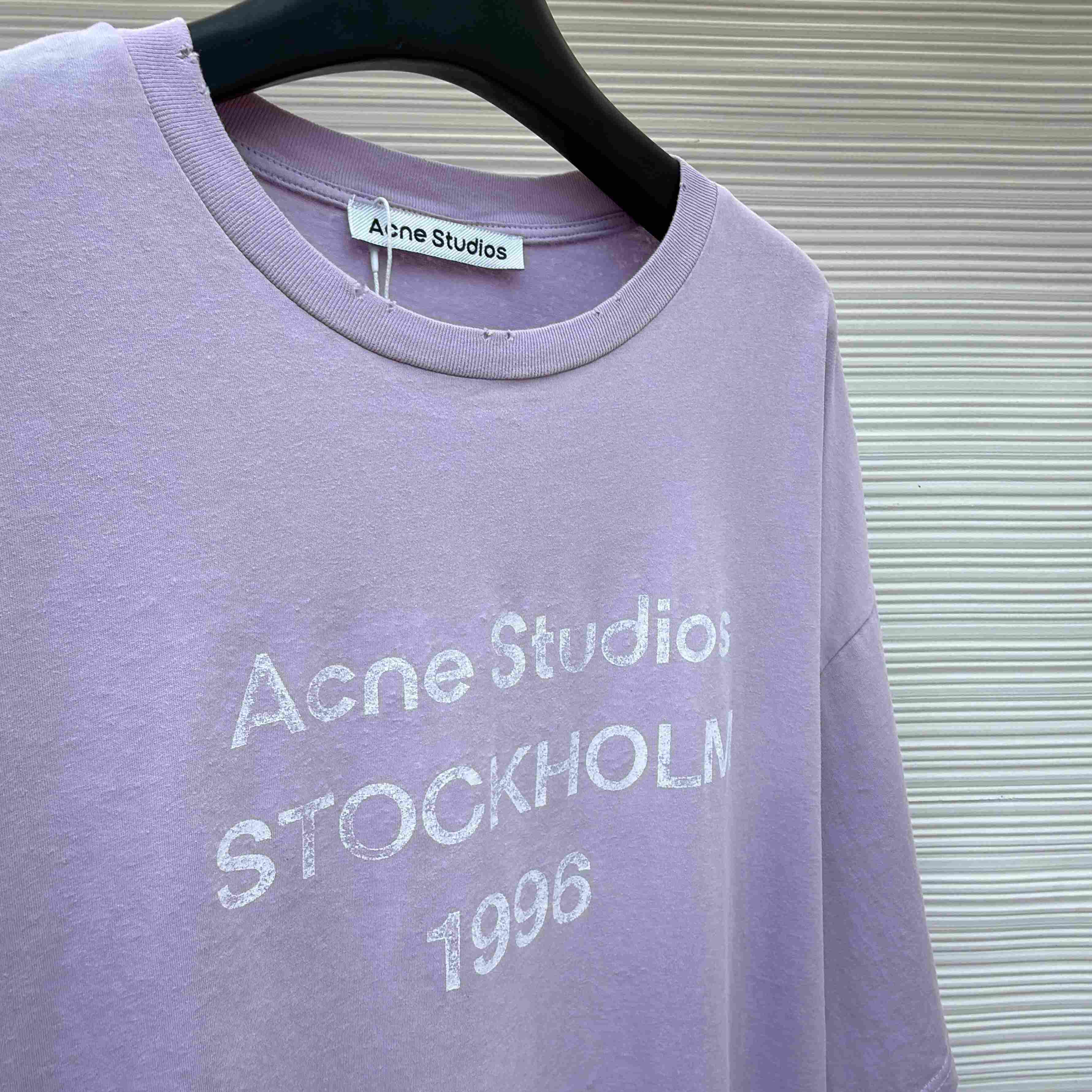 Acne Studios  Sprayed Logo T-shirt - FashionPlug