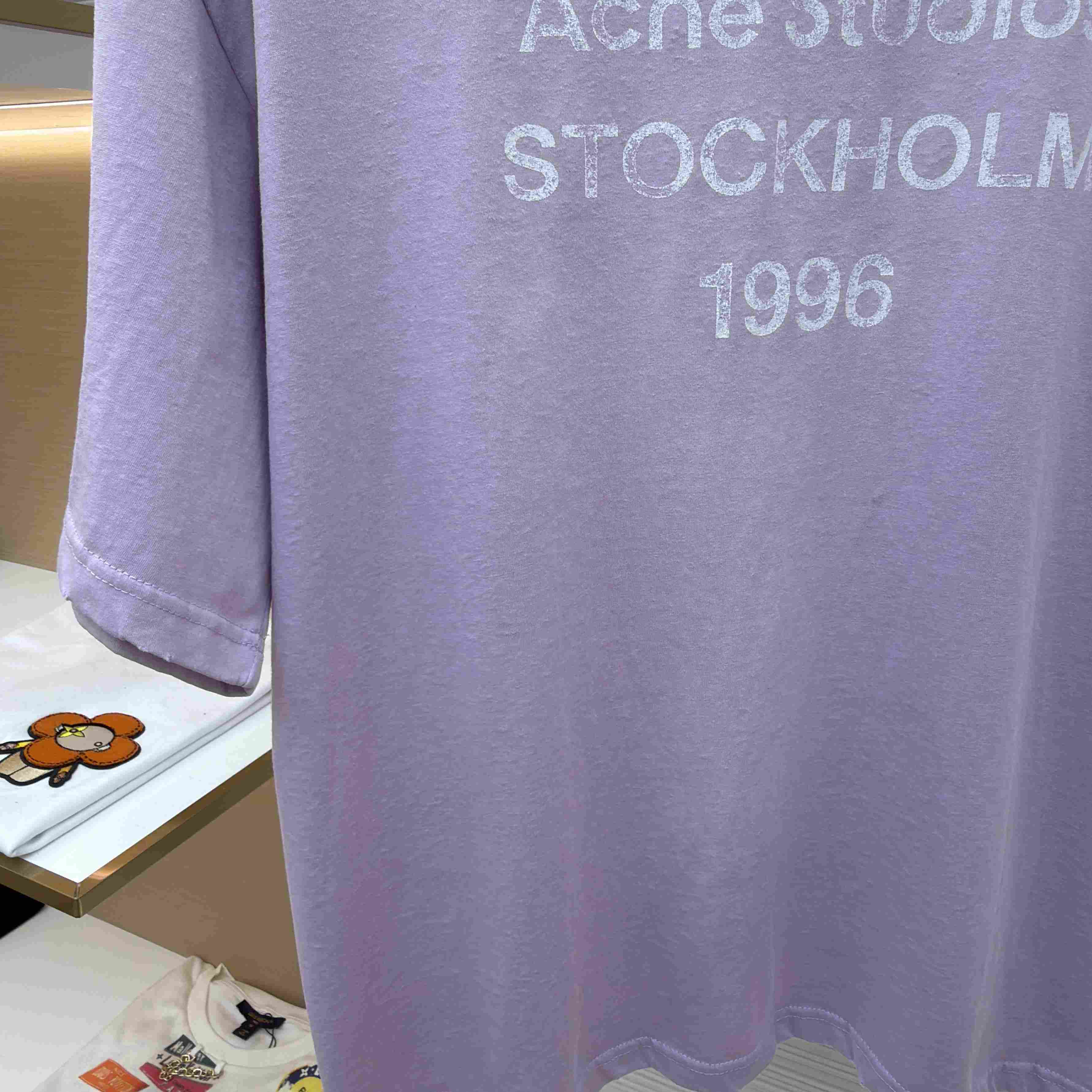 Acne Studios  Sprayed Logo T-shirt - FashionPlug