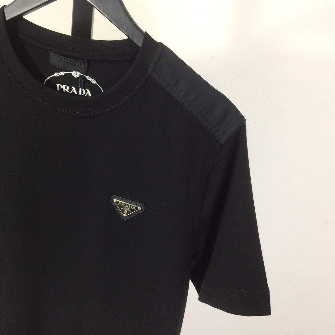 Prada Logo Cotton Tee - FashionPlug