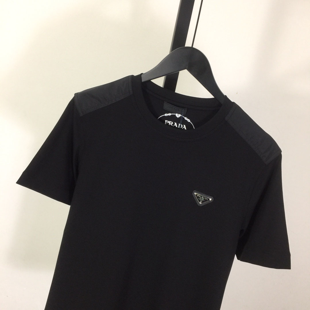 Prada Logo Cotton Tee - FashionPlug