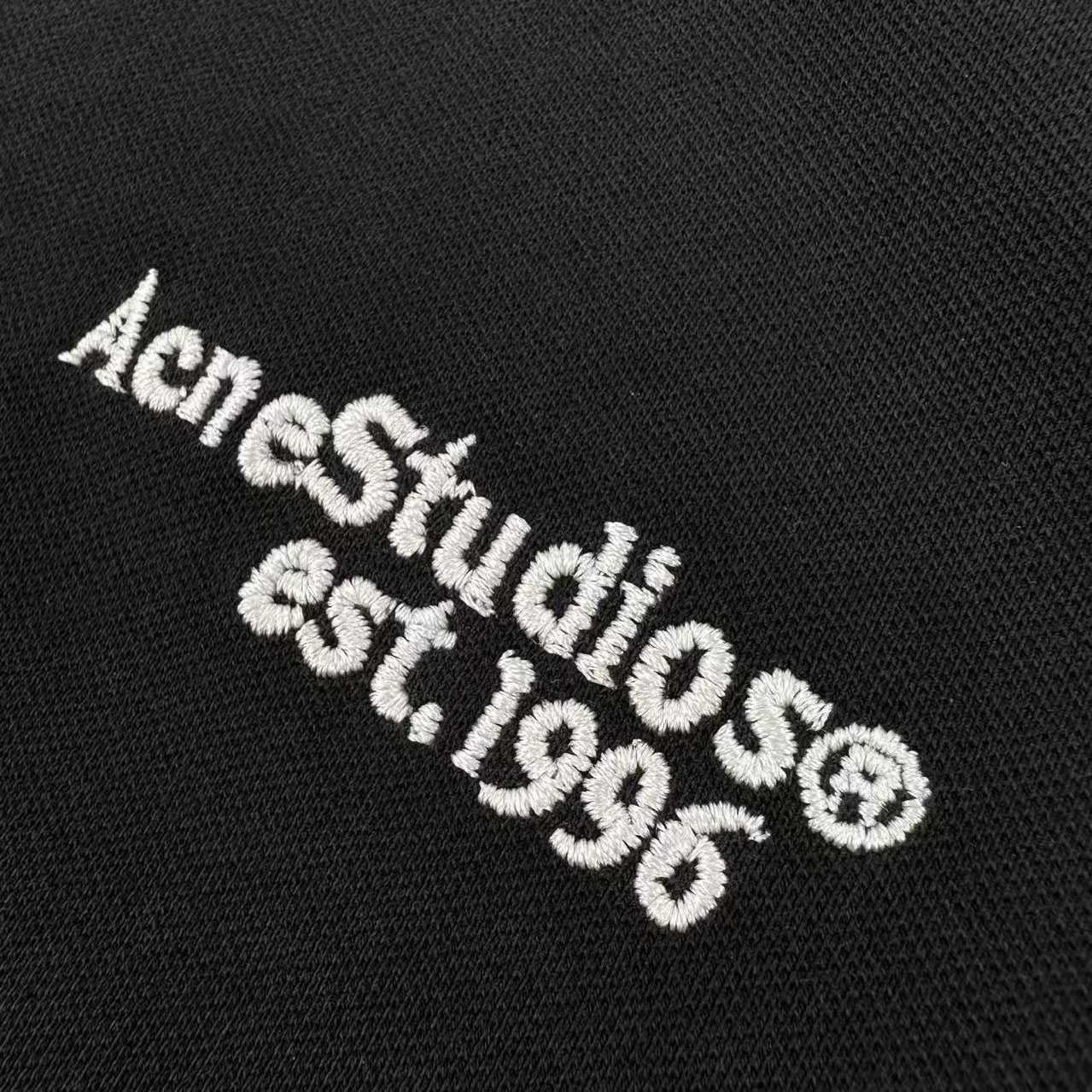 Acne Studios Washed Logo Polo - FashionPlug