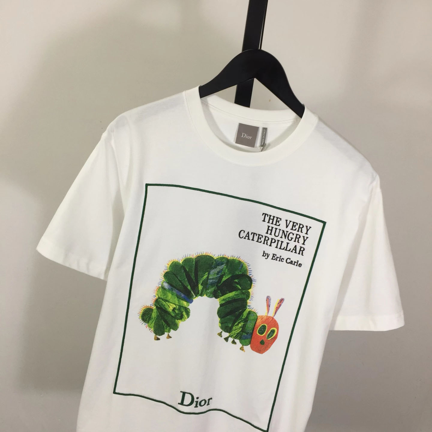 Dior T-Shirt With Book Cover Embroidery, Relaxed Fit - FashionPlug
