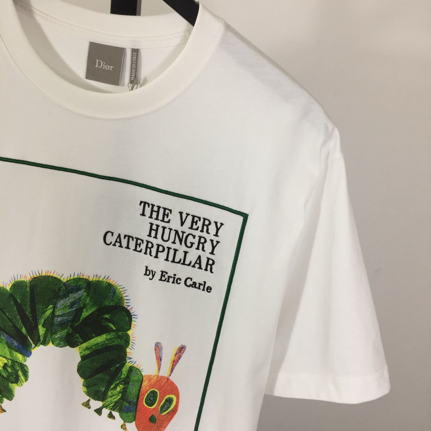 Dior T-Shirt With Book Cover Embroidery, Relaxed Fit - FashionPlug
