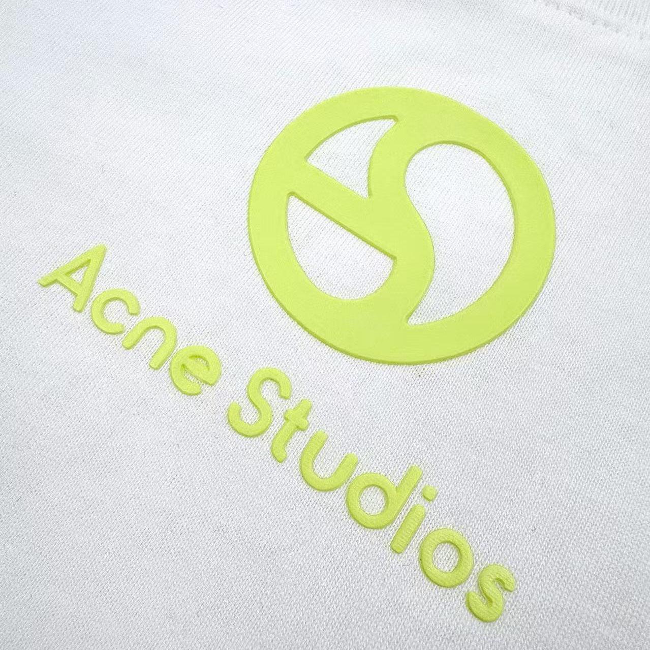 Acne Studios Logo-Embellished Organic-Cotton T-shirt - FashionPlug