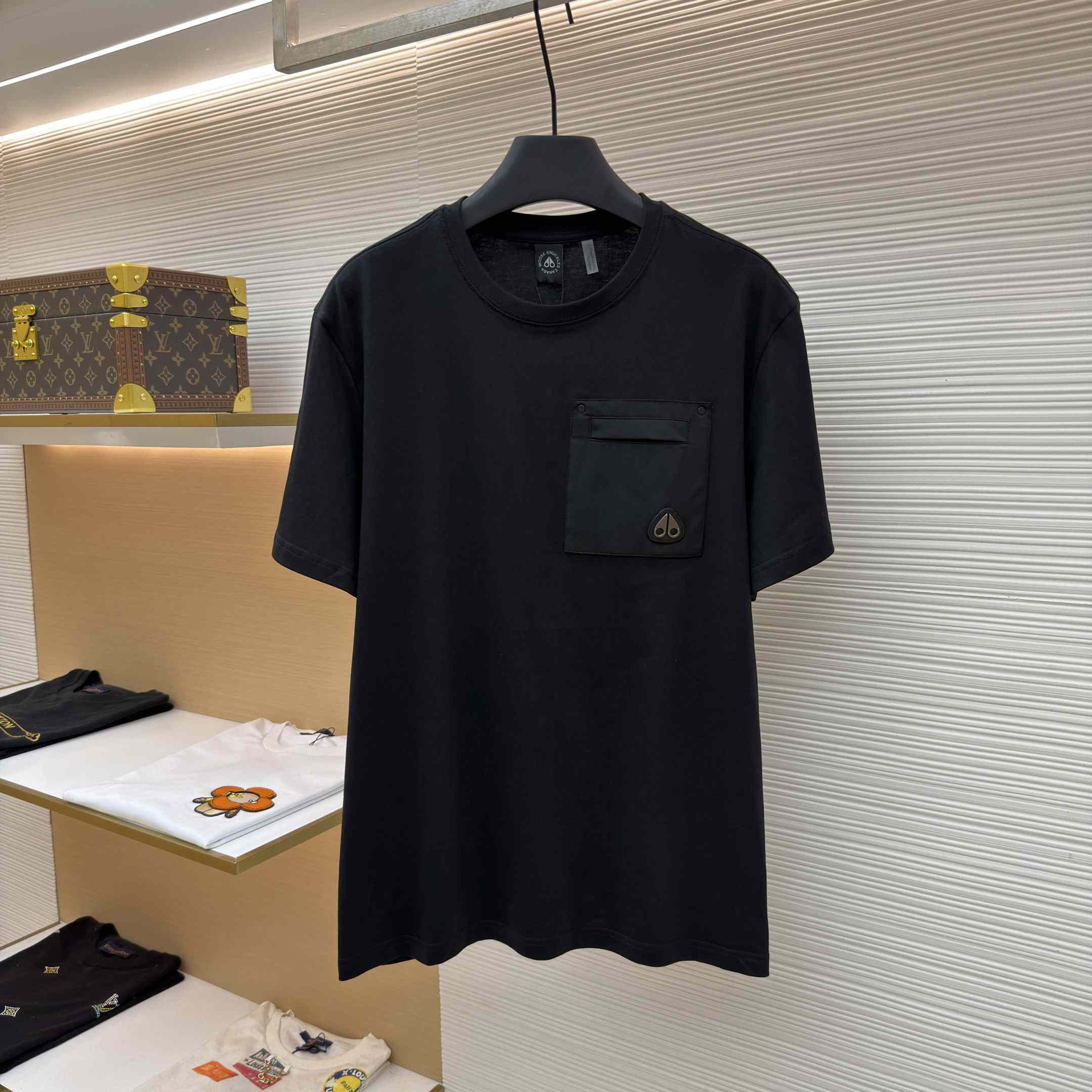 Moose Knuckles T-shirt With Pocket - FashionPlug