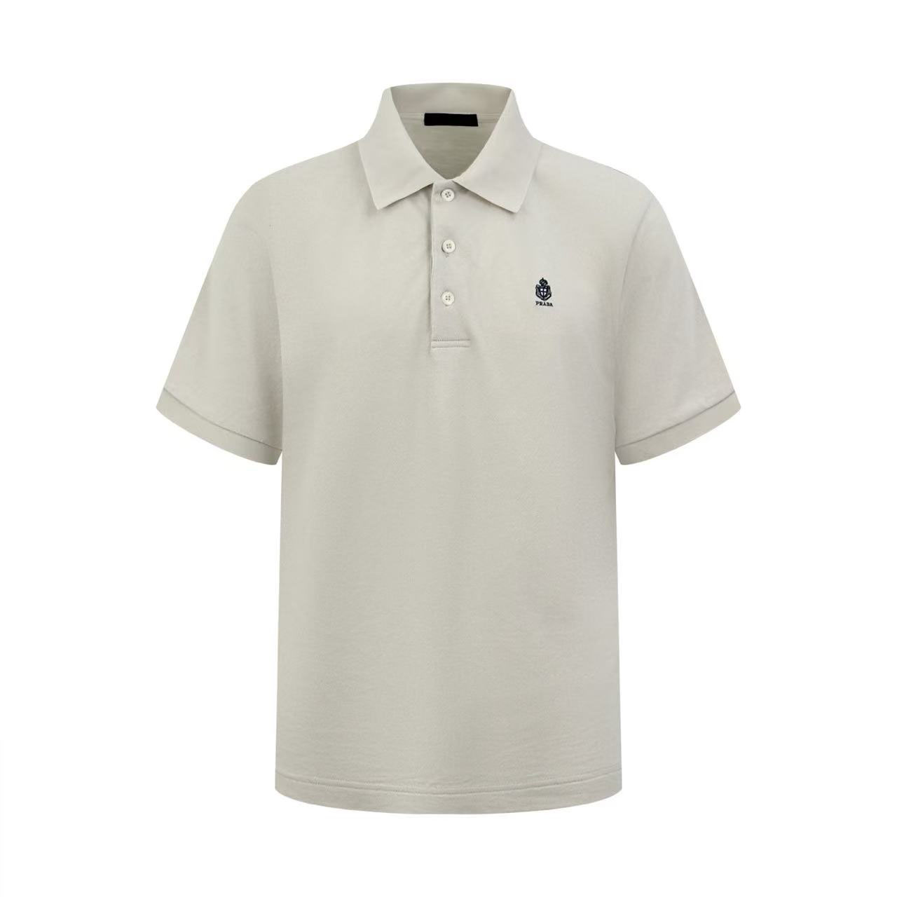 Prada Garment-Dyed Cotton Polo Shirt - FashionPlug