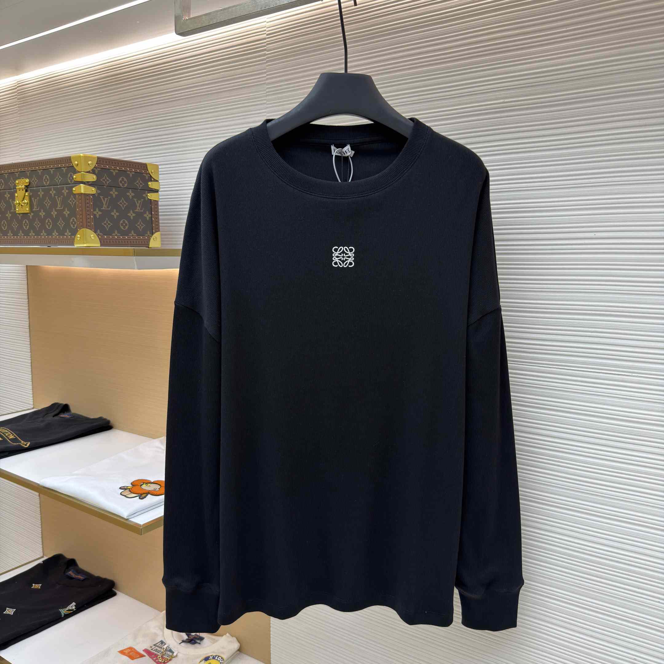 Loewe Oversized Fit Long Sleeve T-shirt In Cotton - FashionPlug