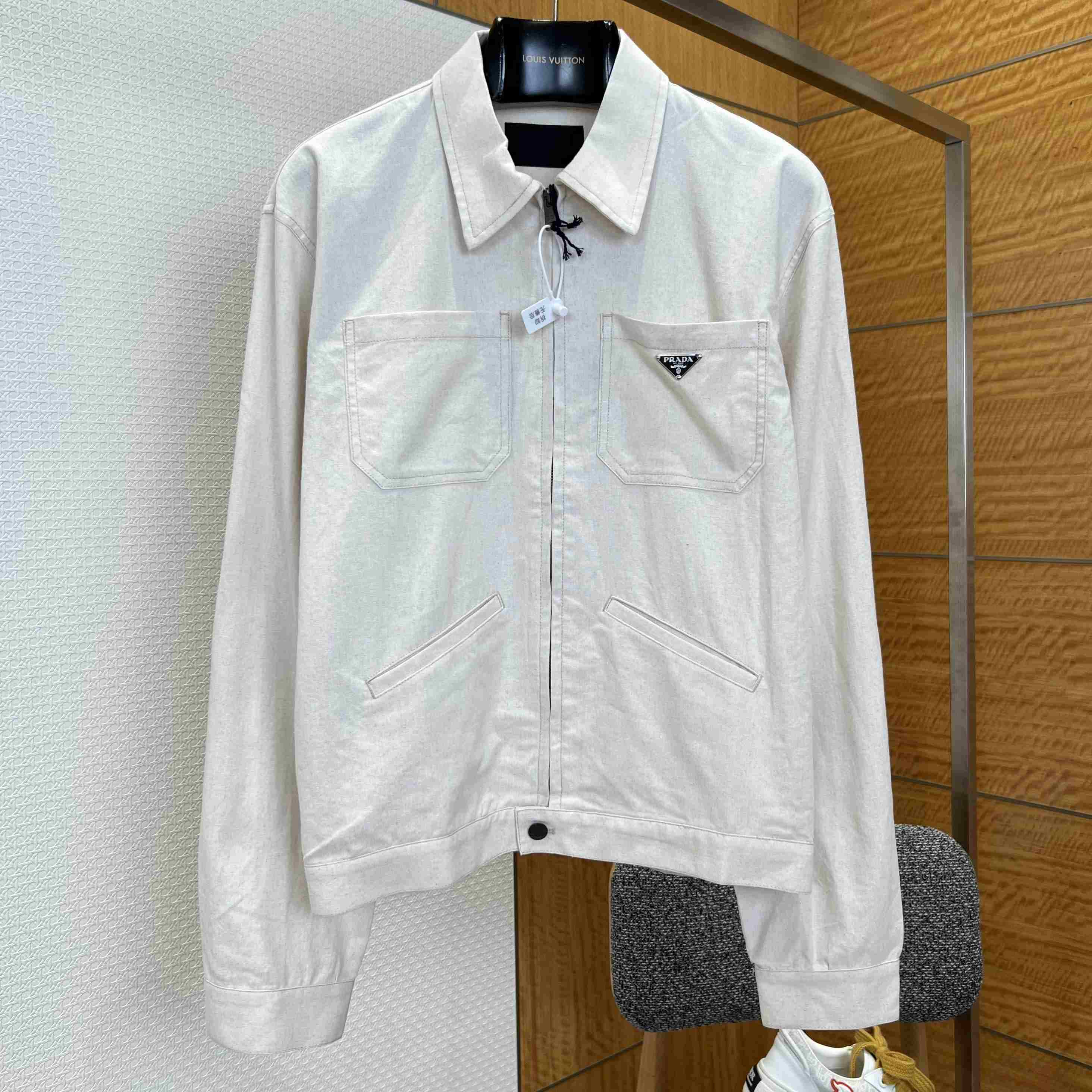 Prada Chambray BlousonJacket - FashionPlug