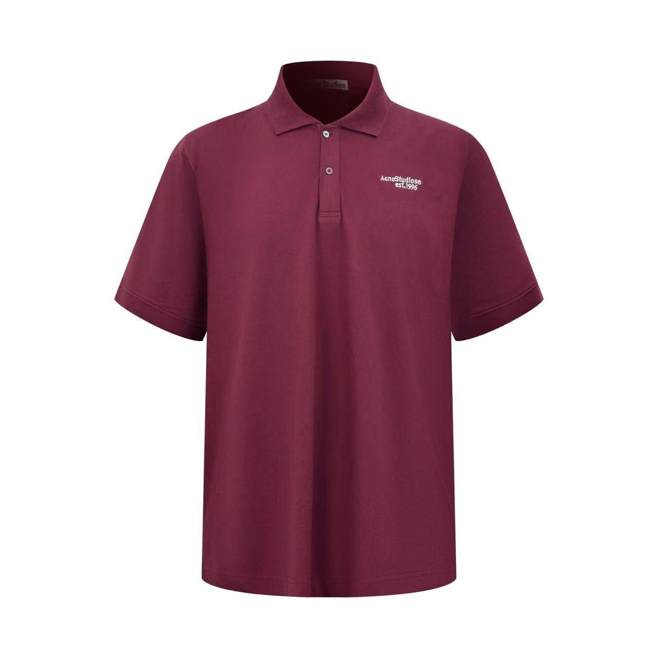 Acne Studios Washed Logo Polo - FashionPlug