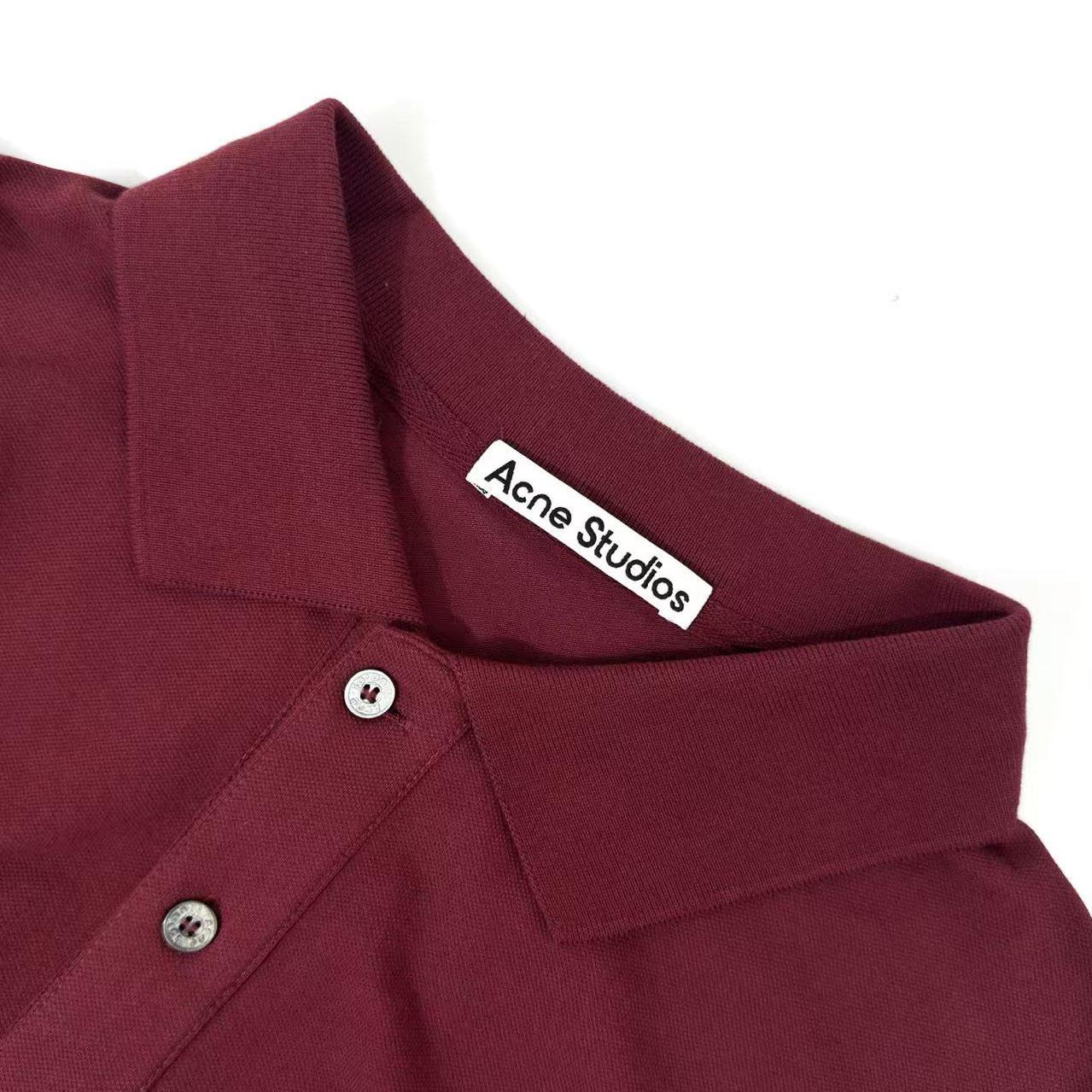 Acne Studios Washed Logo Polo - FashionPlug