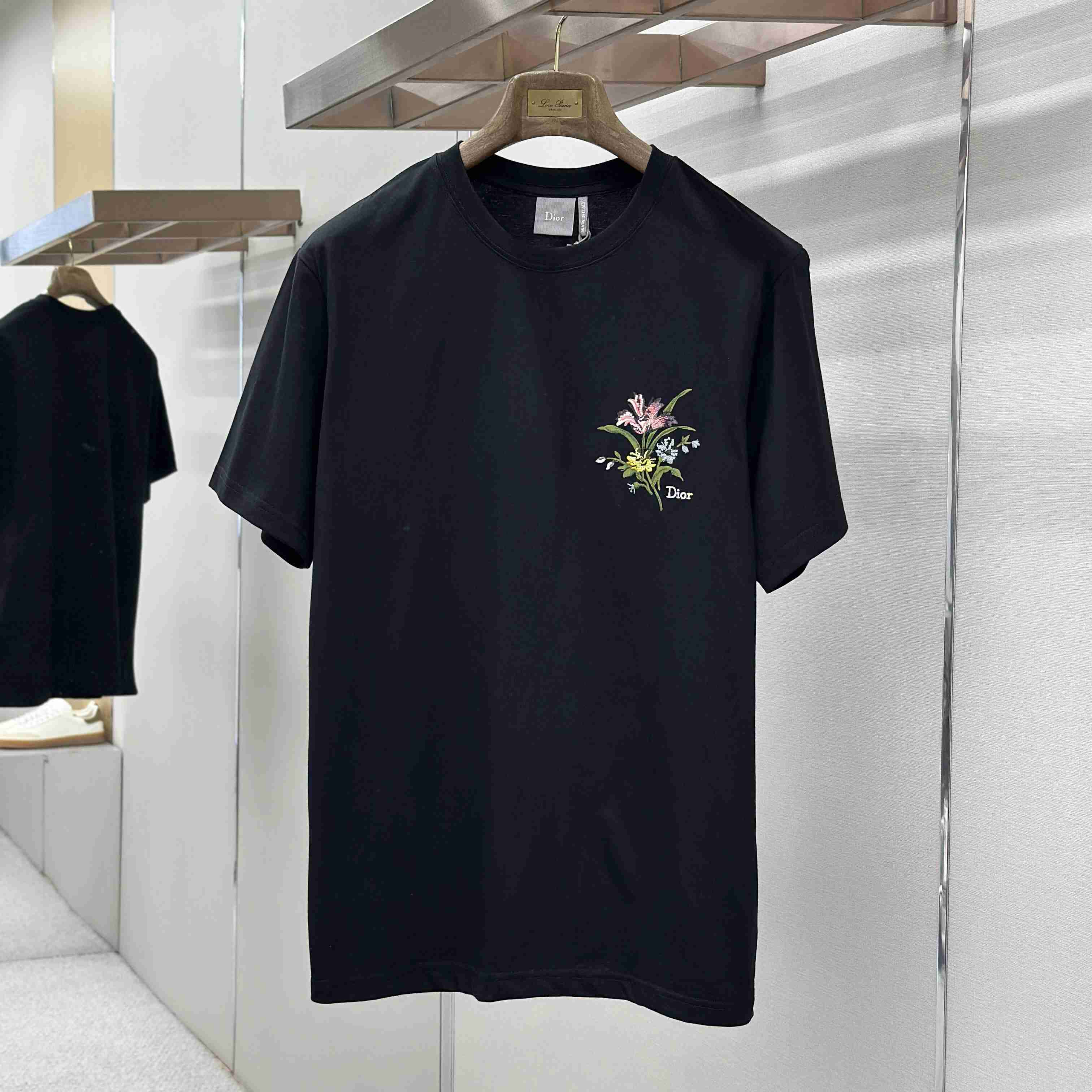 Dior T-Shirt With Dior Secret Garden Motif, Relaxed Fit - FashionPlug
