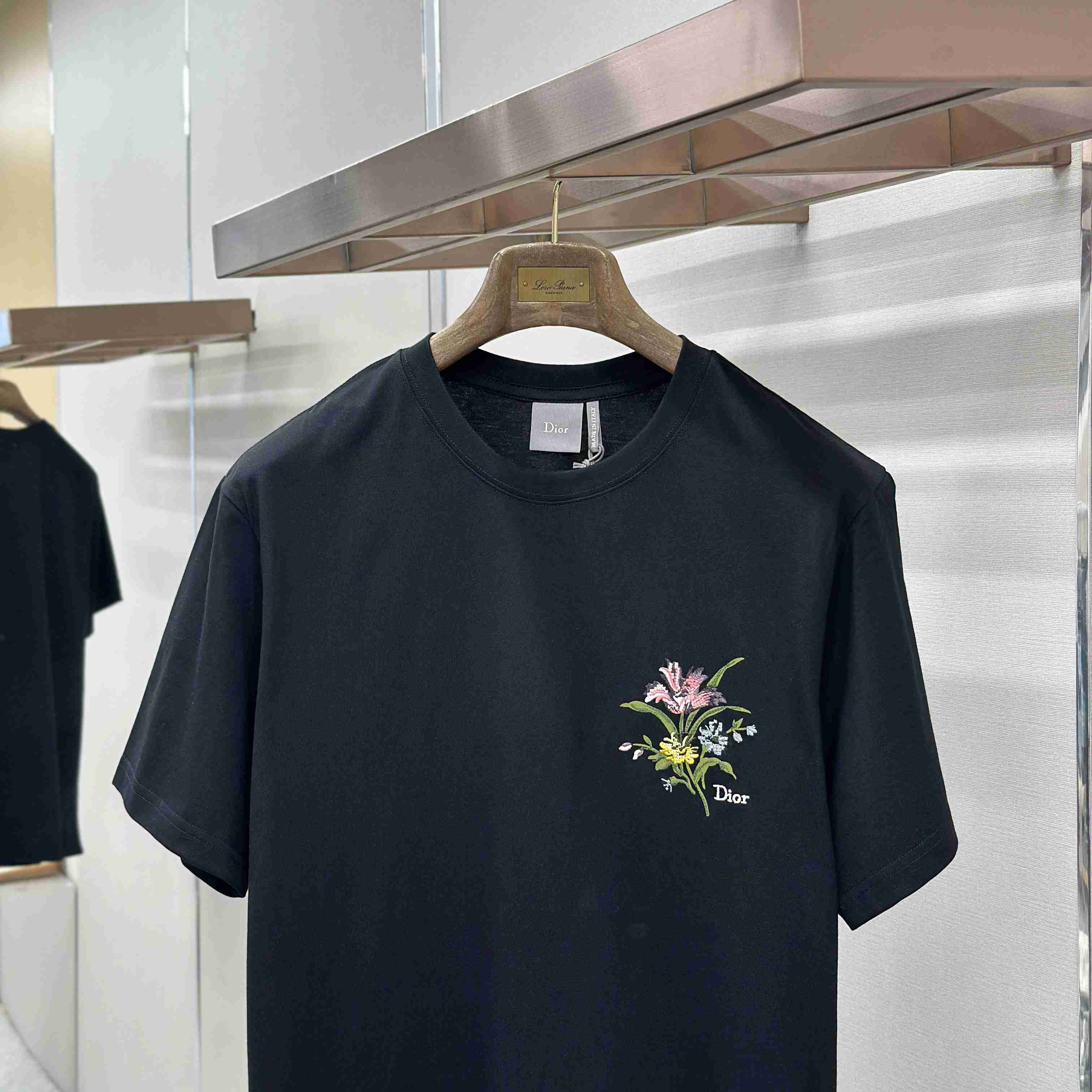 Dior T-Shirt With Dior Secret Garden Motif, Relaxed Fit - FashionPlug