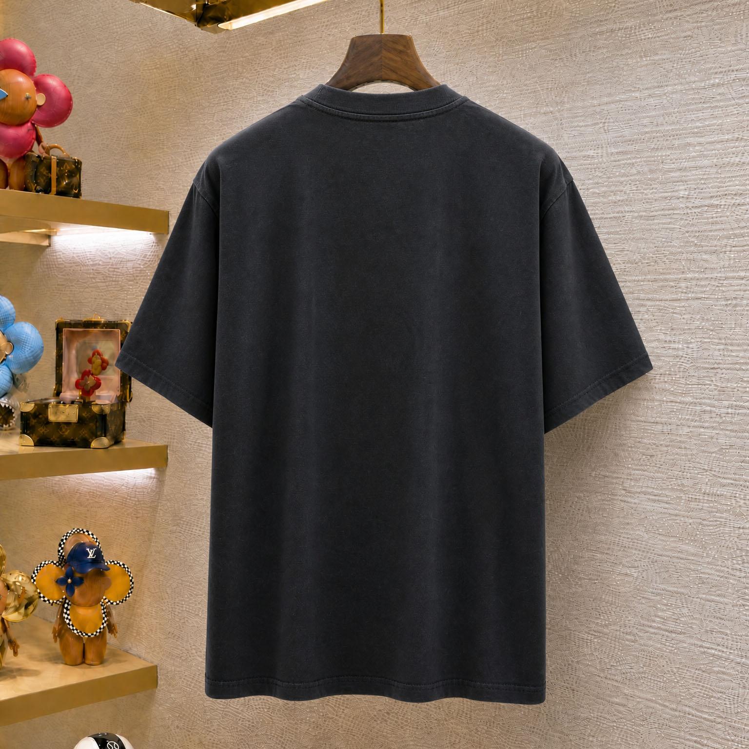Balenciaga 3B Liquefied T-Shirt 'Faded Black/Anthracite' - FashionPlug