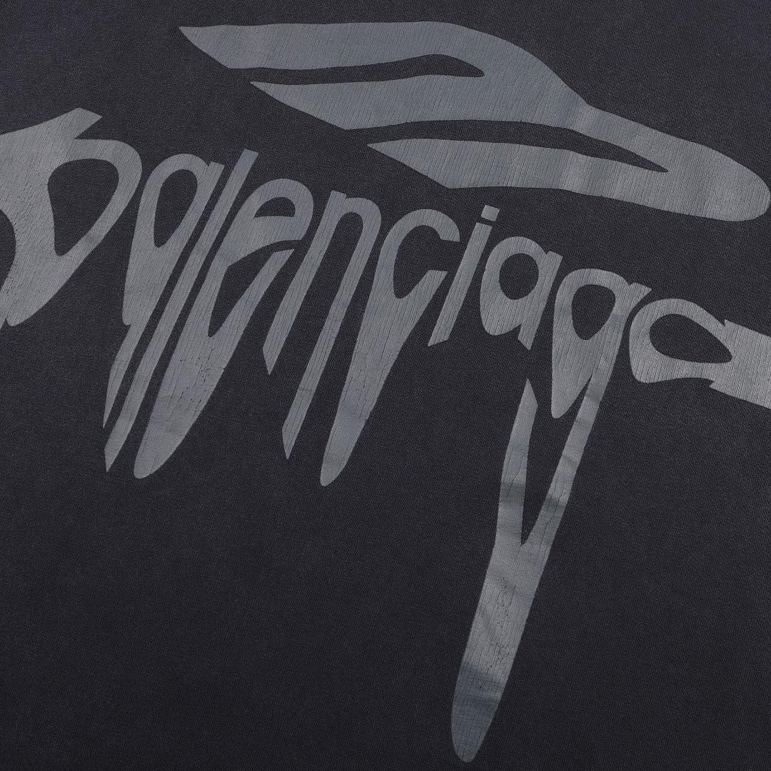 Balenciaga 3B Liquefied T-Shirt 'Faded Black/Anthracite' - FashionPlug
