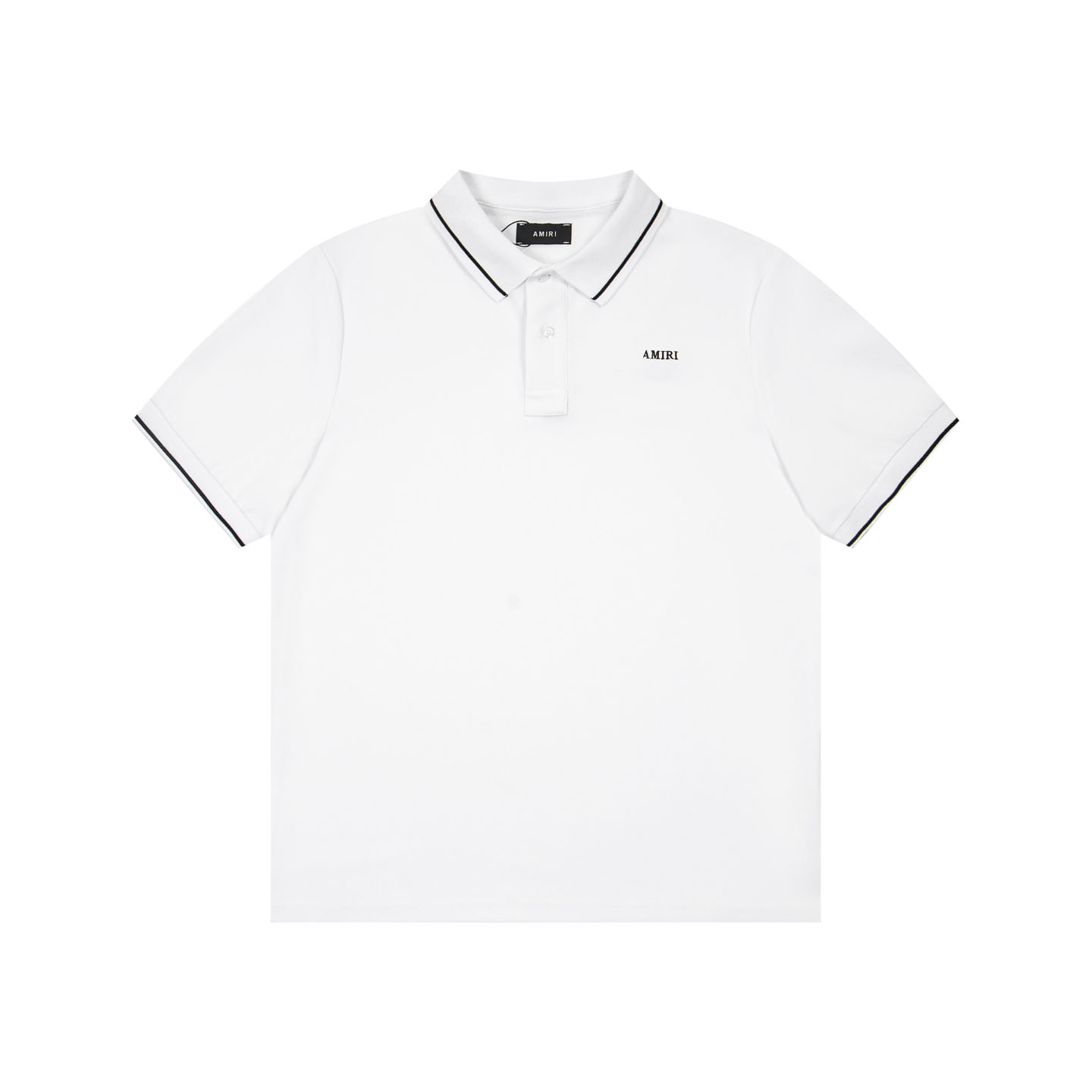 Amiri  Logo Embroidered Polo T-shirt - FashionPlug