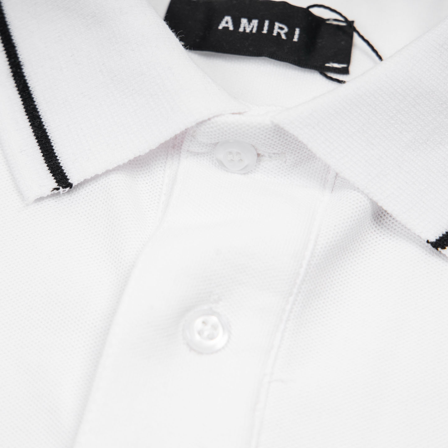 Amiri  Logo Embroidered Polo T-shirt - FashionPlug