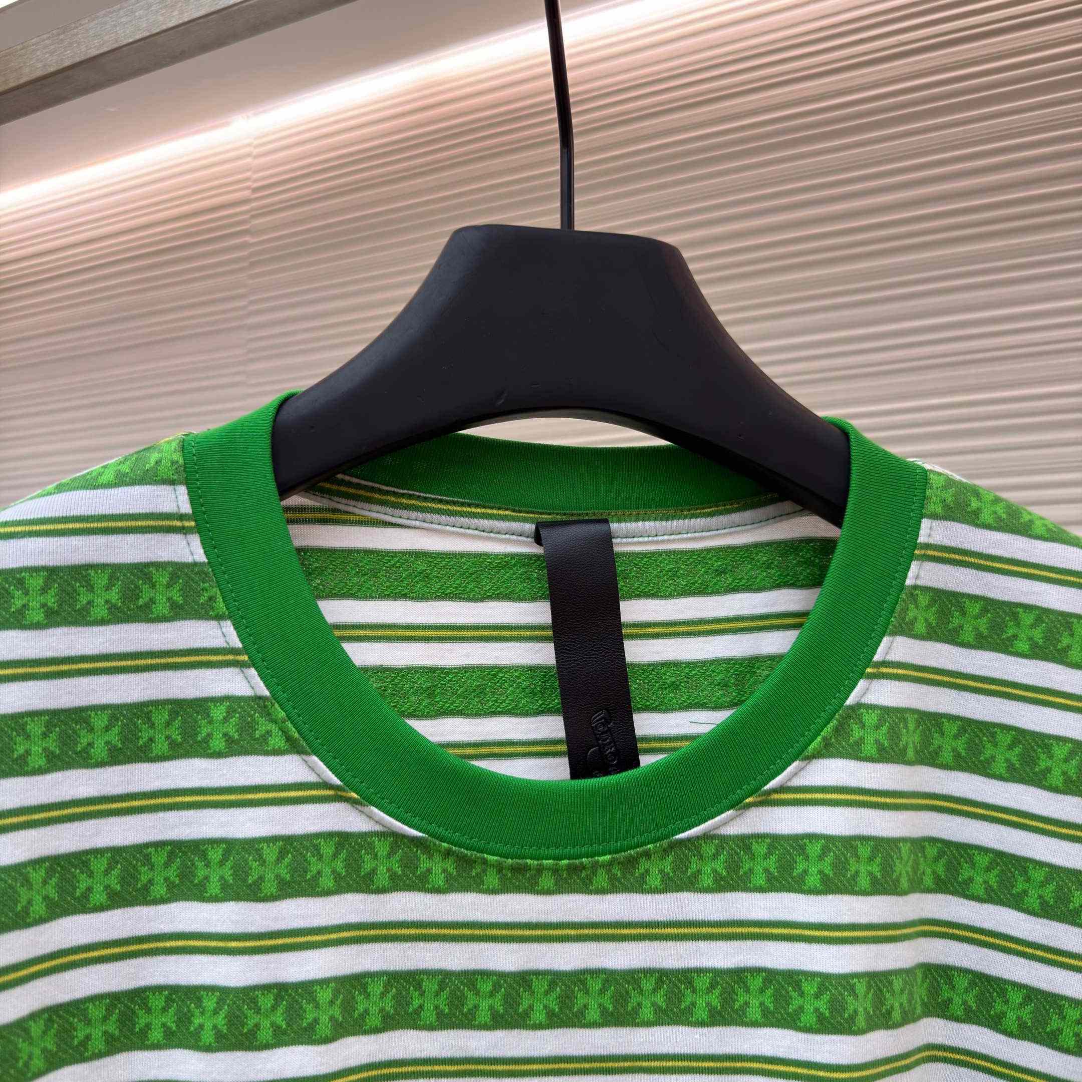Chrome Hearts Stripe Logo Tee  - FashionPlug