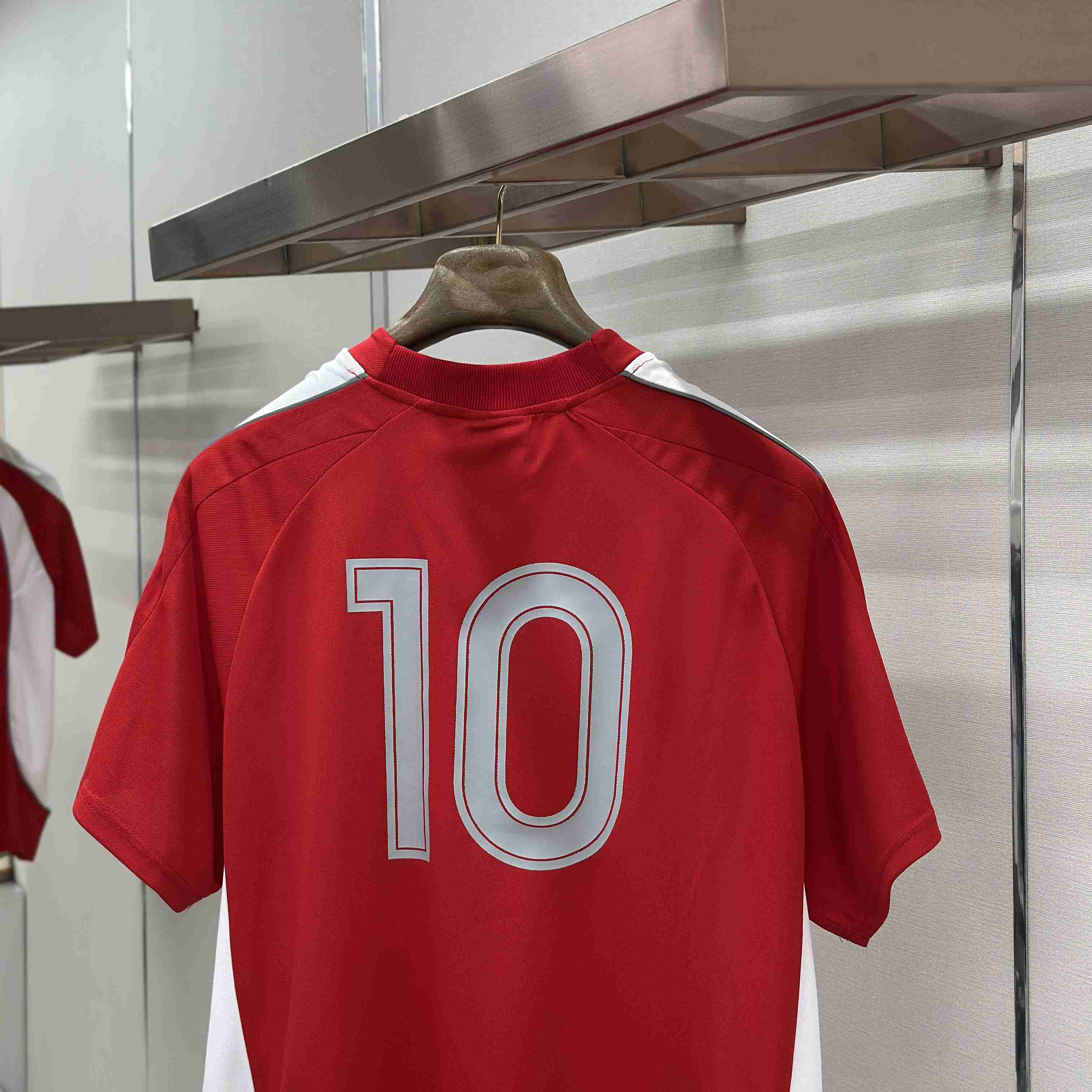 Balenciaga Soccer Oversized T-shirt In Red - FashionPlug