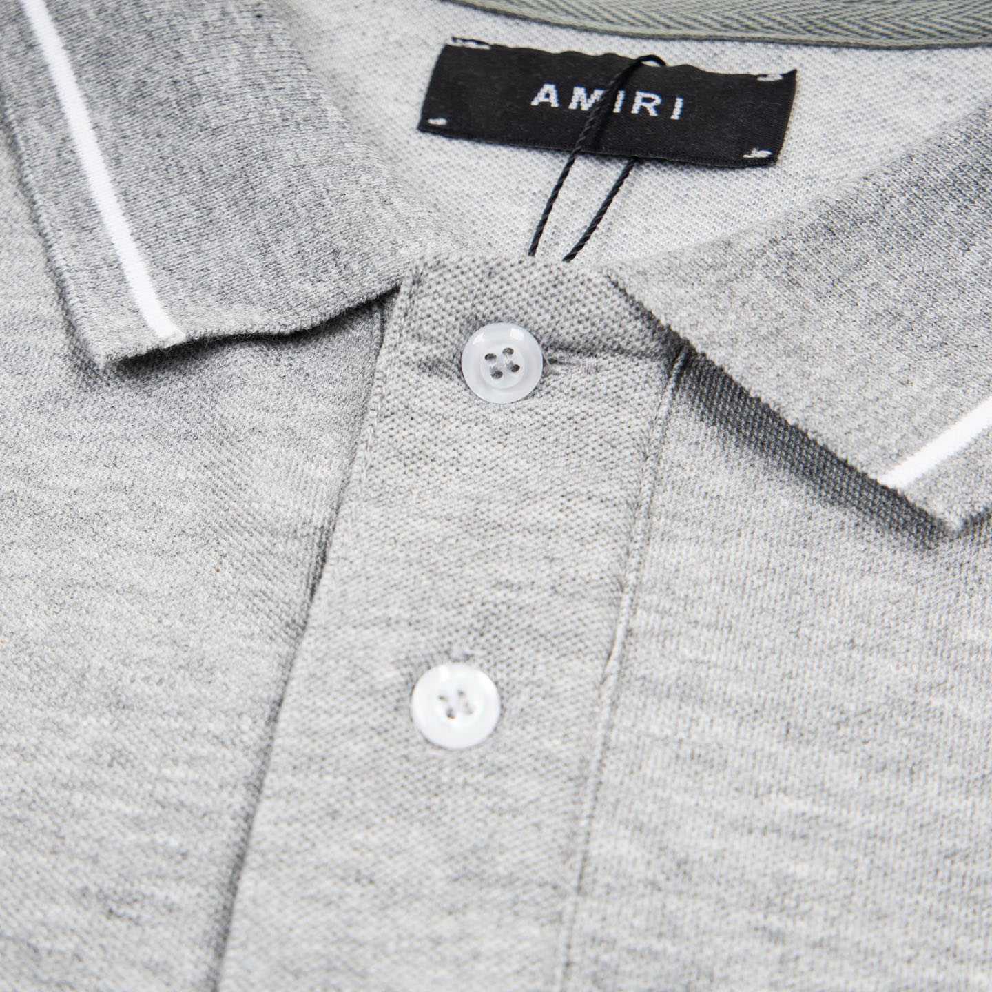 Amiri  Logo Embroidered Polo T-shirt - FashionPlug