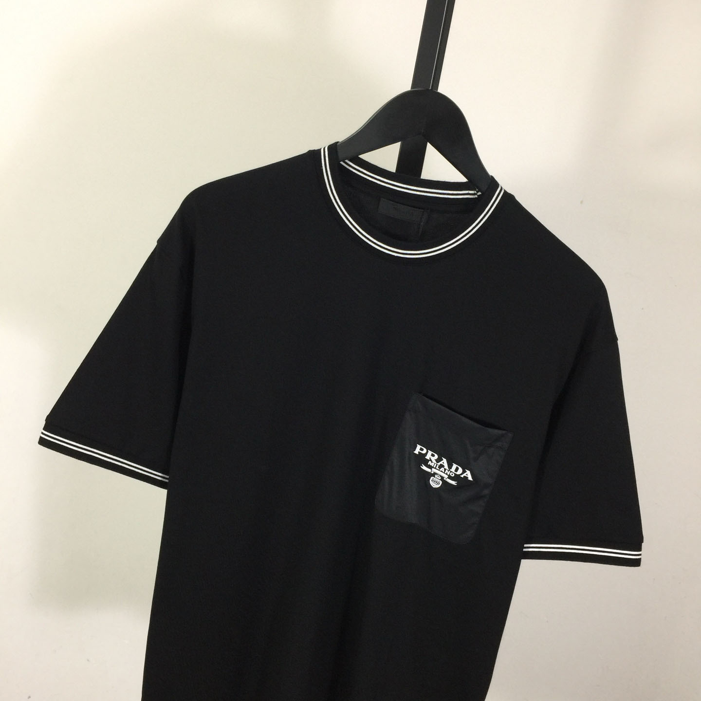 Prada Cotton  Logo Pocket T-shirt - FashionPlug