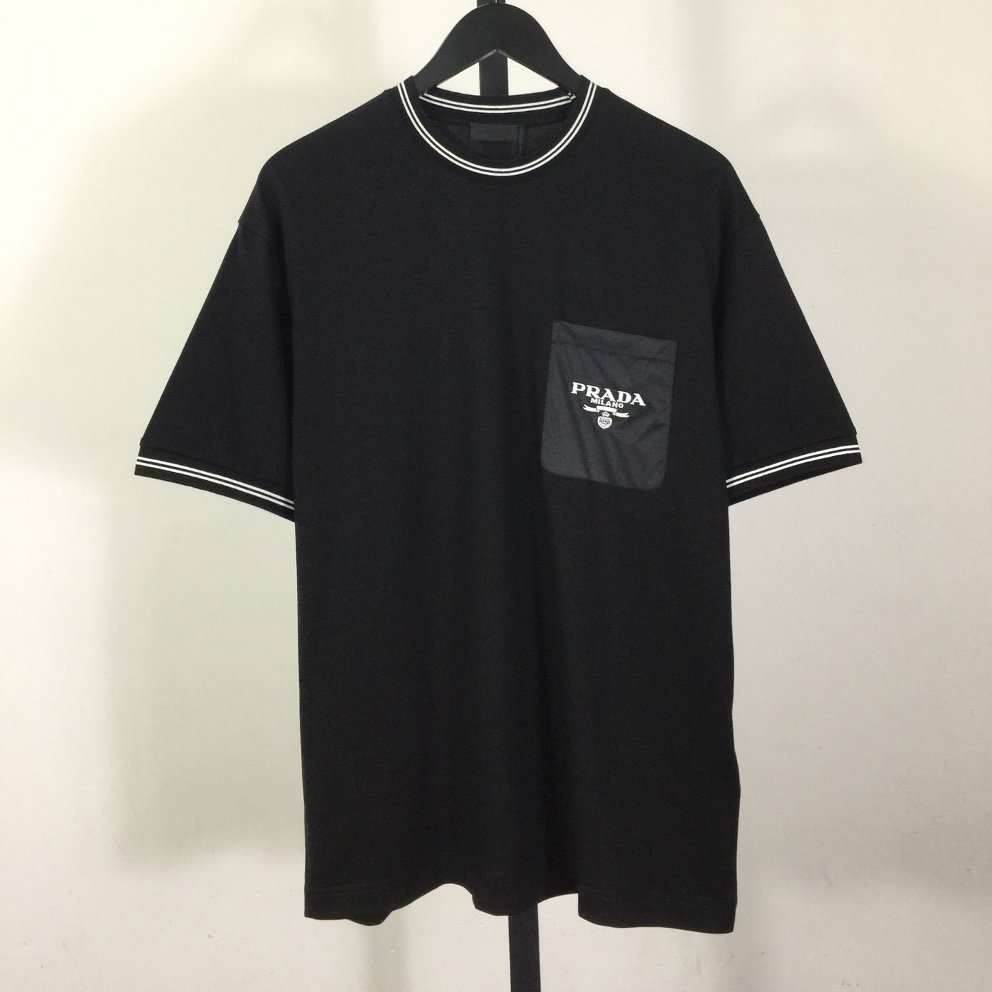 Prada Cotton  Logo Pocket T-shirt - FashionPlug