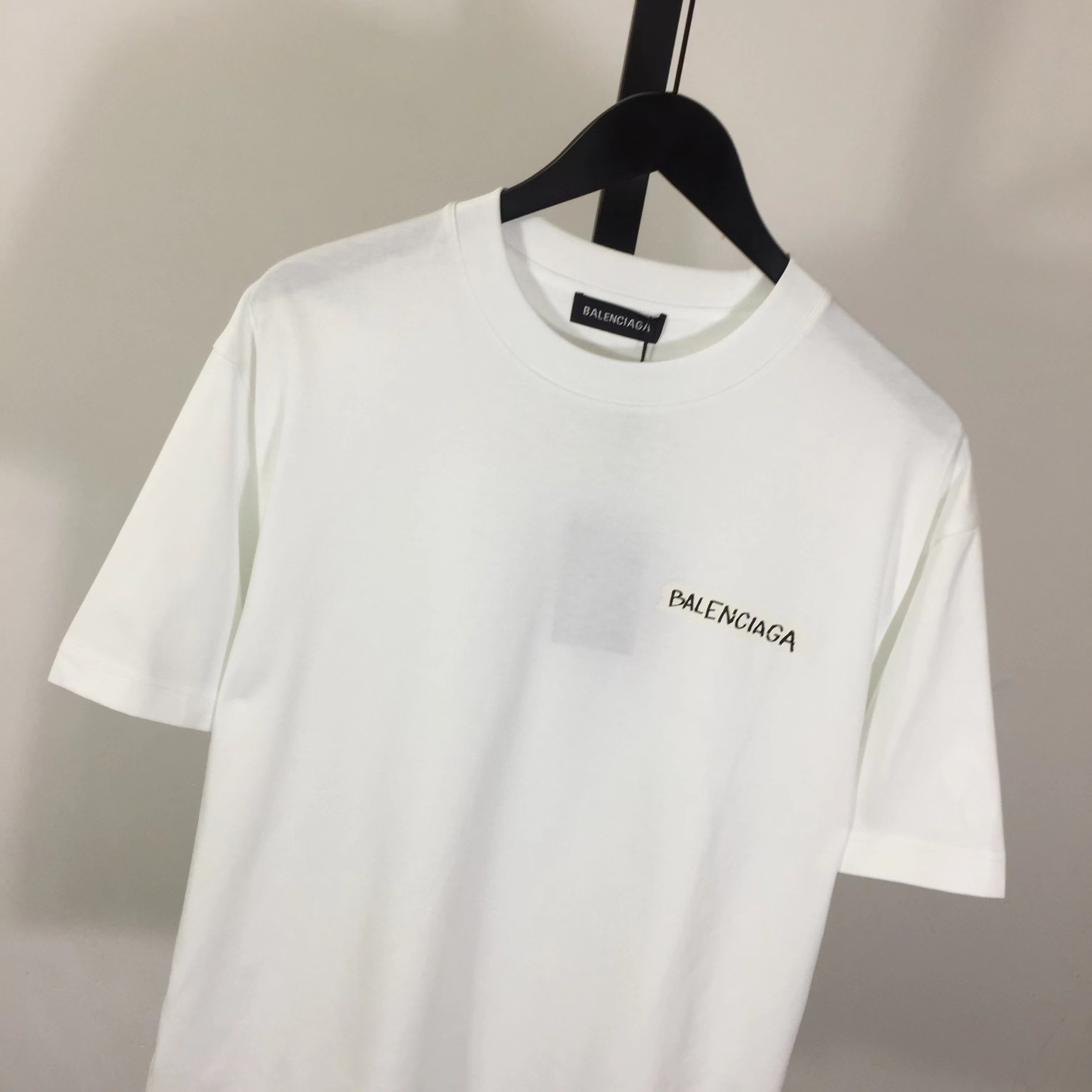 Balenciaga Logo Printed Crewneck T-Shirt - FashionPlug