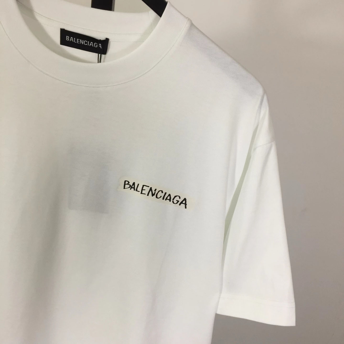 Balenciaga Logo Printed Crewneck T-Shirt - FashionPlug