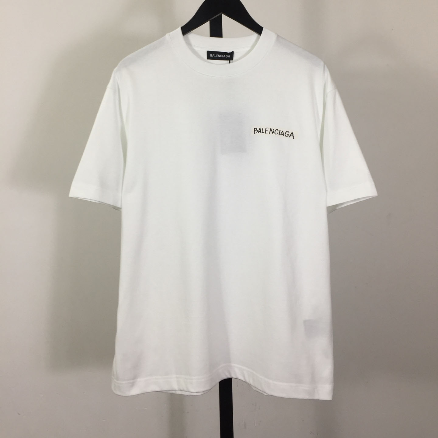 Balenciaga Logo Printed Crewneck T-Shirt - FashionPlug