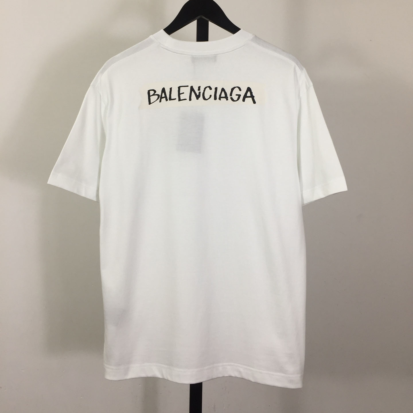 Balenciaga Logo Printed Crewneck T-Shirt - FashionPlug